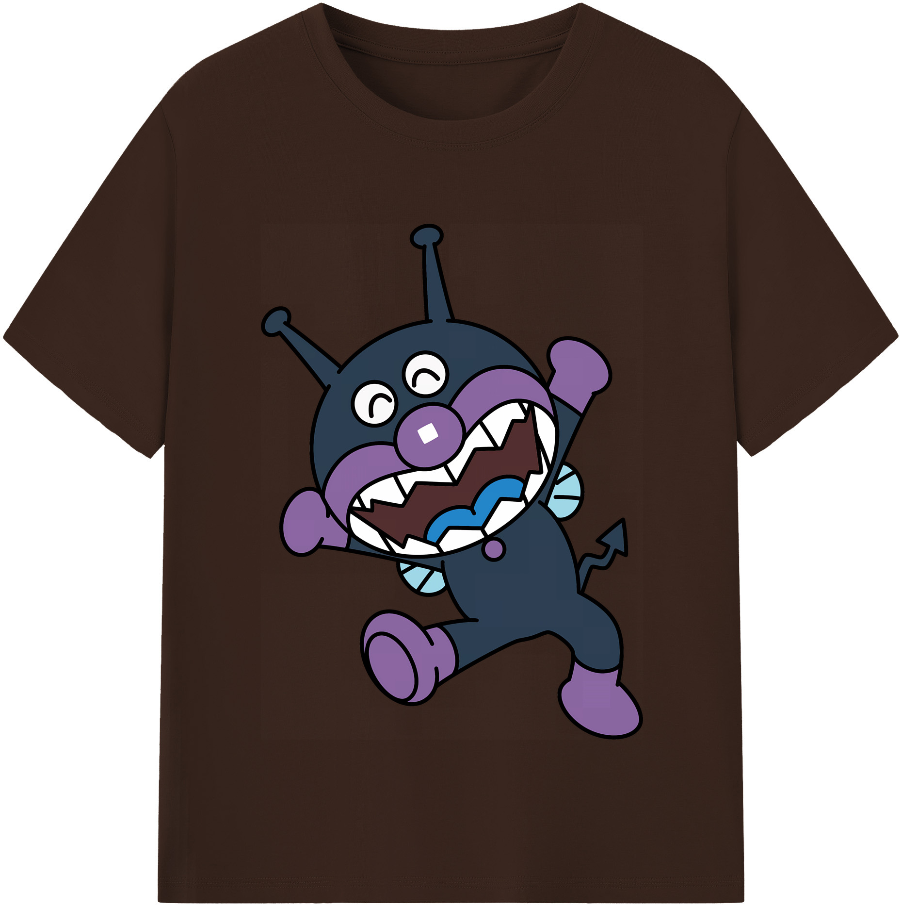 （画像用） アンパンマン Anpanman 綿100％半袖Tシャツ（フロントプリント）
