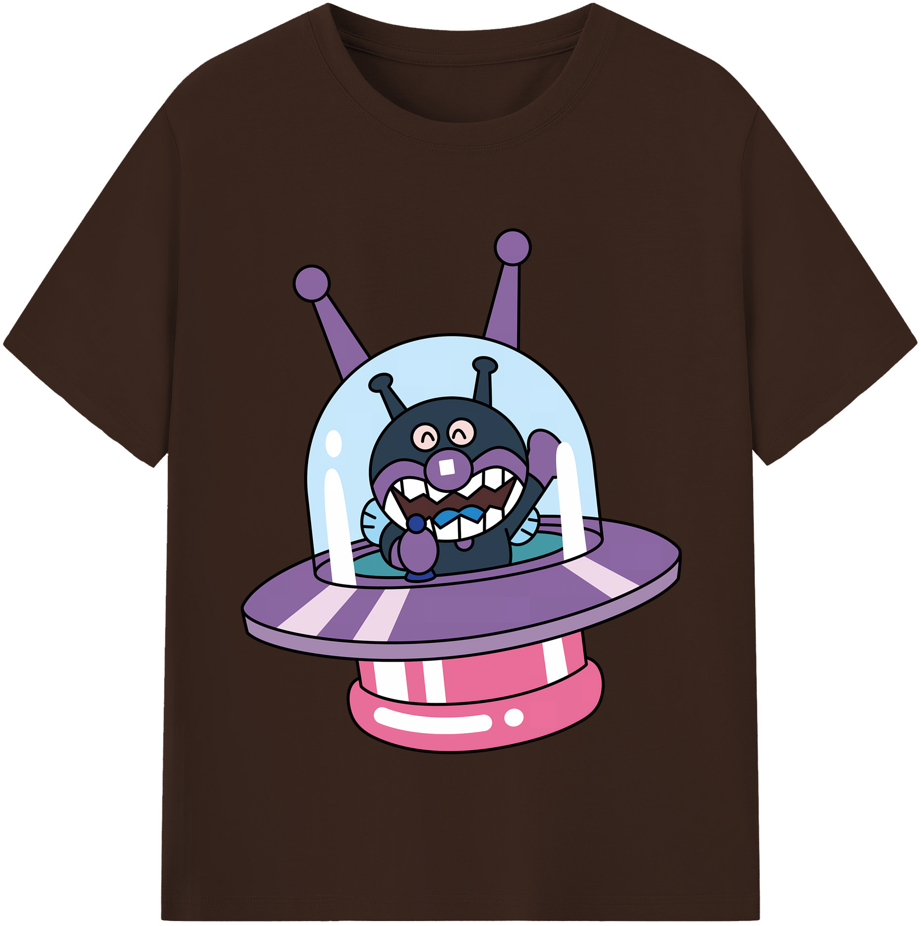 （画像用） アンパンマン Anpanman 綿100％半袖Tシャツ（フロントプリント）