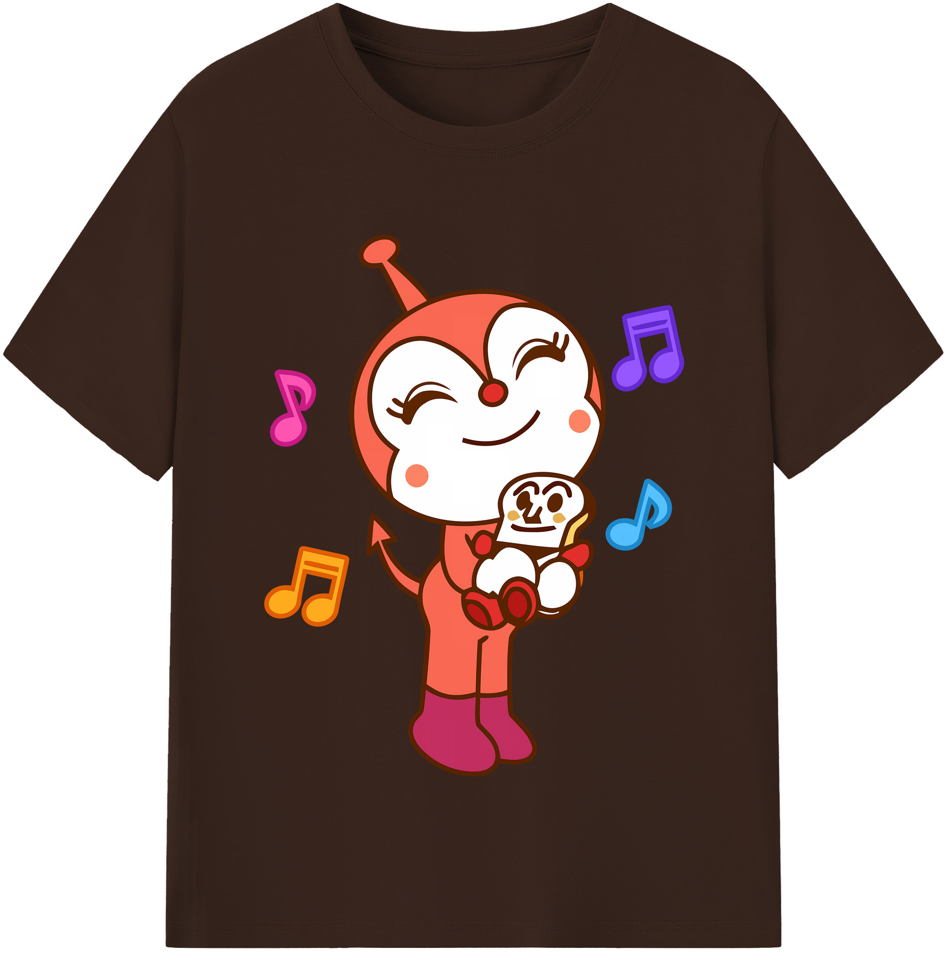 （画像用） アンパンマン Anpanman 綿100％半袖Tシャツ（フロントプリント）
