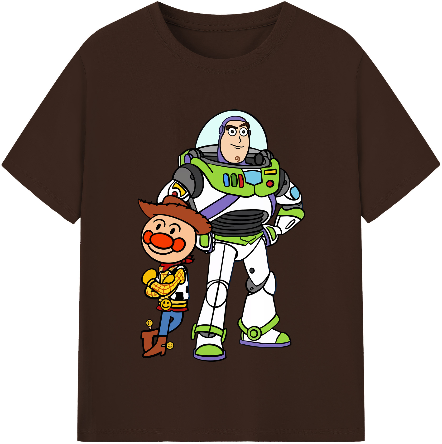 （画像用） アンパンマン Anpanman 綿100％半袖Tシャツ（フロントプリント）