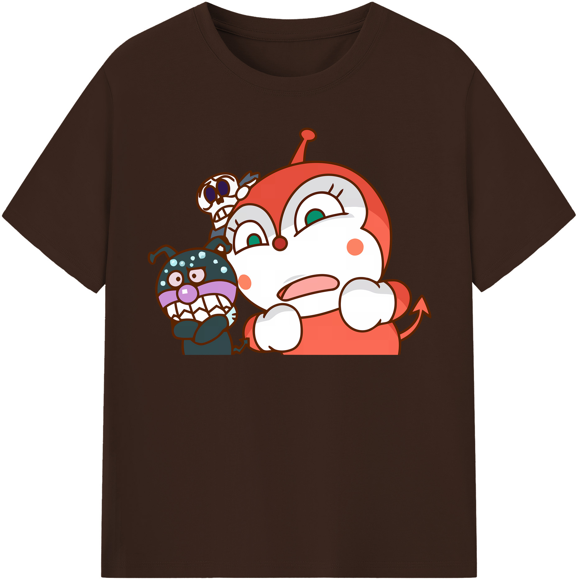 （画像用） アンパンマン Anpanman 綿100％半袖Tシャツ（フロントプリント）