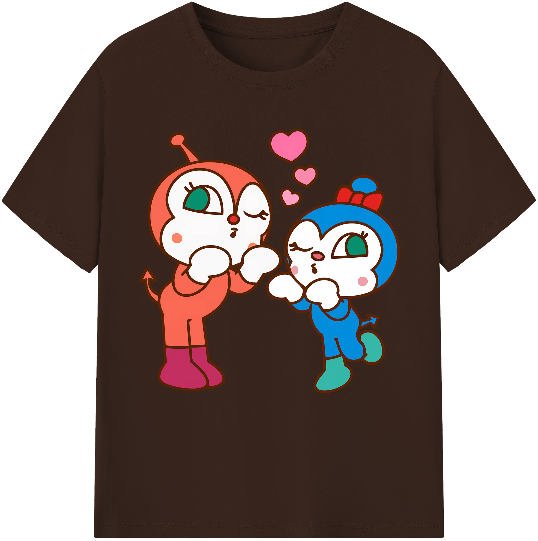 （画像用） アンパンマン Anpanman 綿100％半袖Tシャツ（フロントプリント）