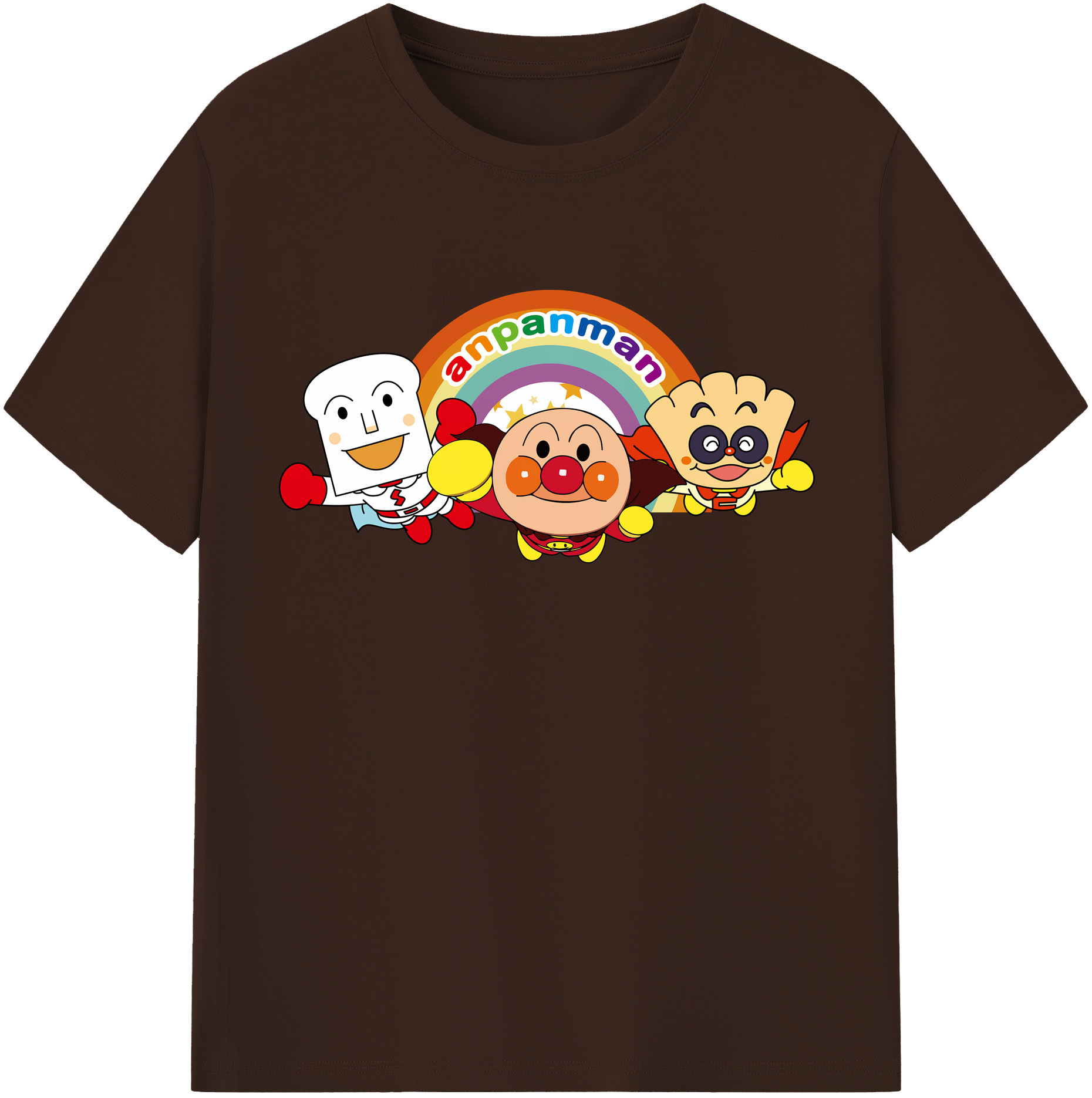 （画像用） アンパンマン Anpanman 綿100％半袖Tシャツ（フロントプリント）