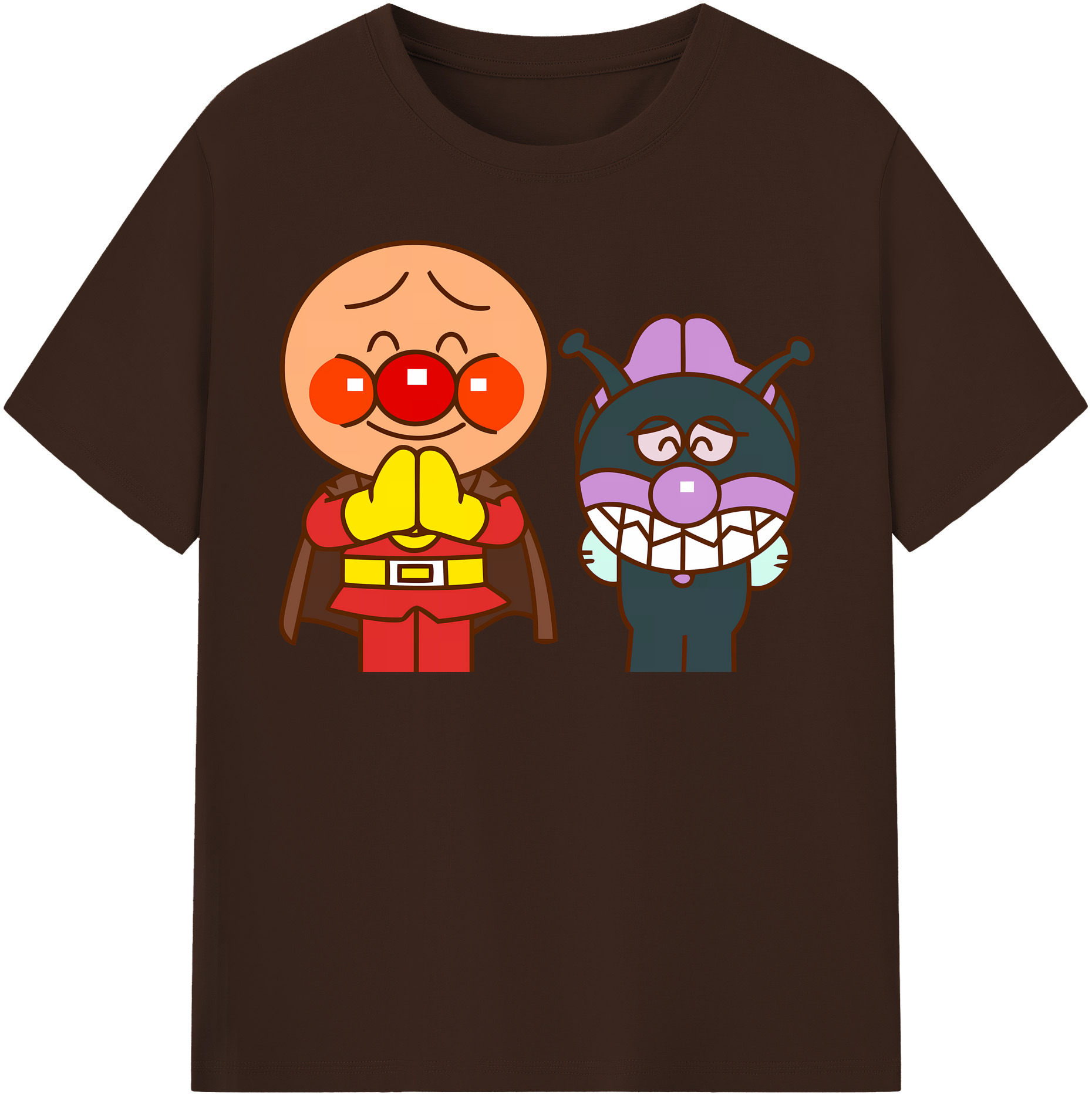 （画像用） アンパンマン Anpanman 綿100％半袖Tシャツ（フロントプリント）