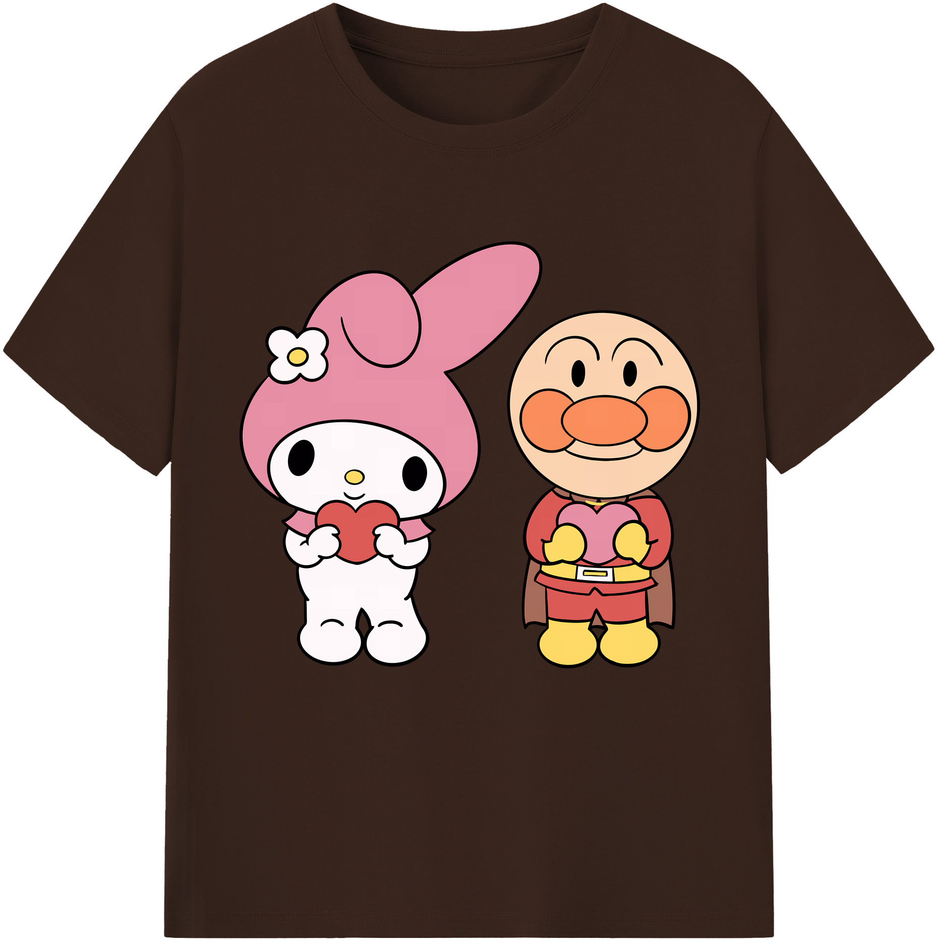 （画像用） アンパンマン Anpanman 綿100％半袖Tシャツ（フロントプリント）