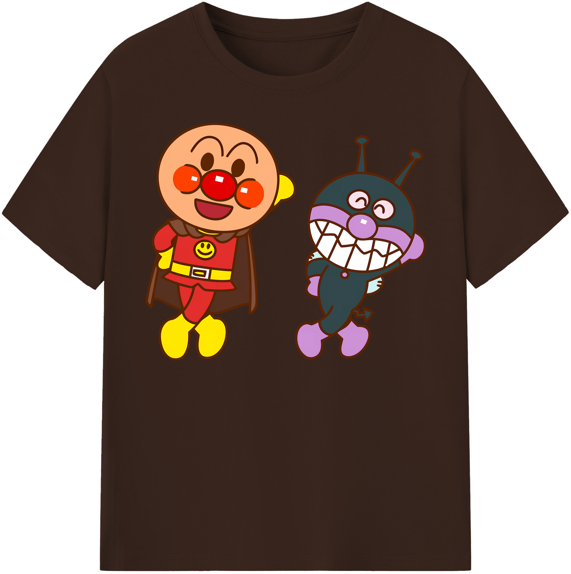 （画像用） アンパンマン Anpanman 綿100％半袖Tシャツ（フロントプリント）