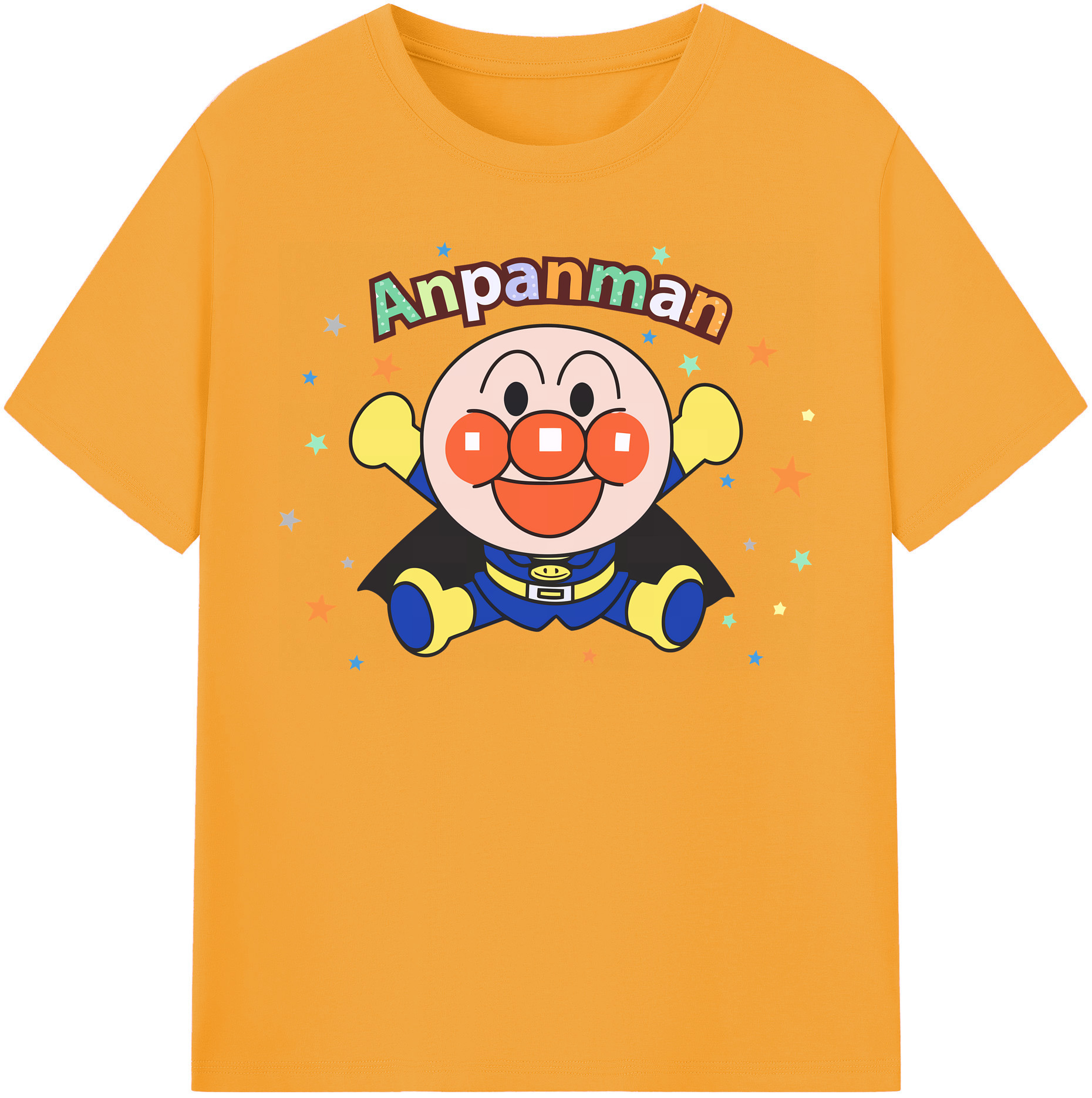 （画像用） アンパンマン Anpanman 綿100％半袖Tシャツ（フロントプリント）