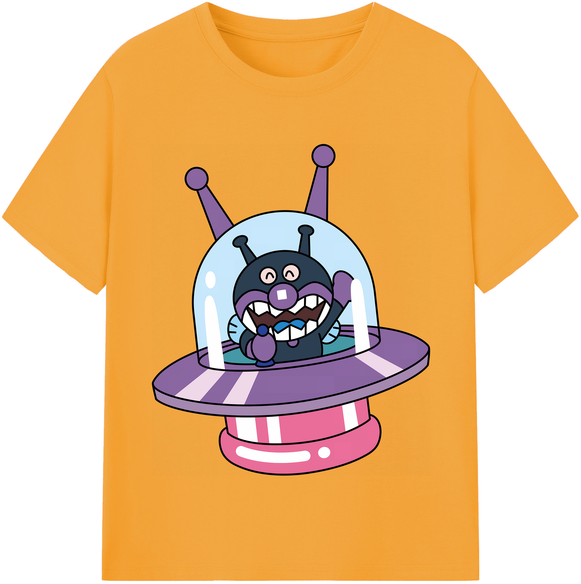 （画像用） アンパンマン Anpanman 綿100％半袖Tシャツ（フロントプリント）