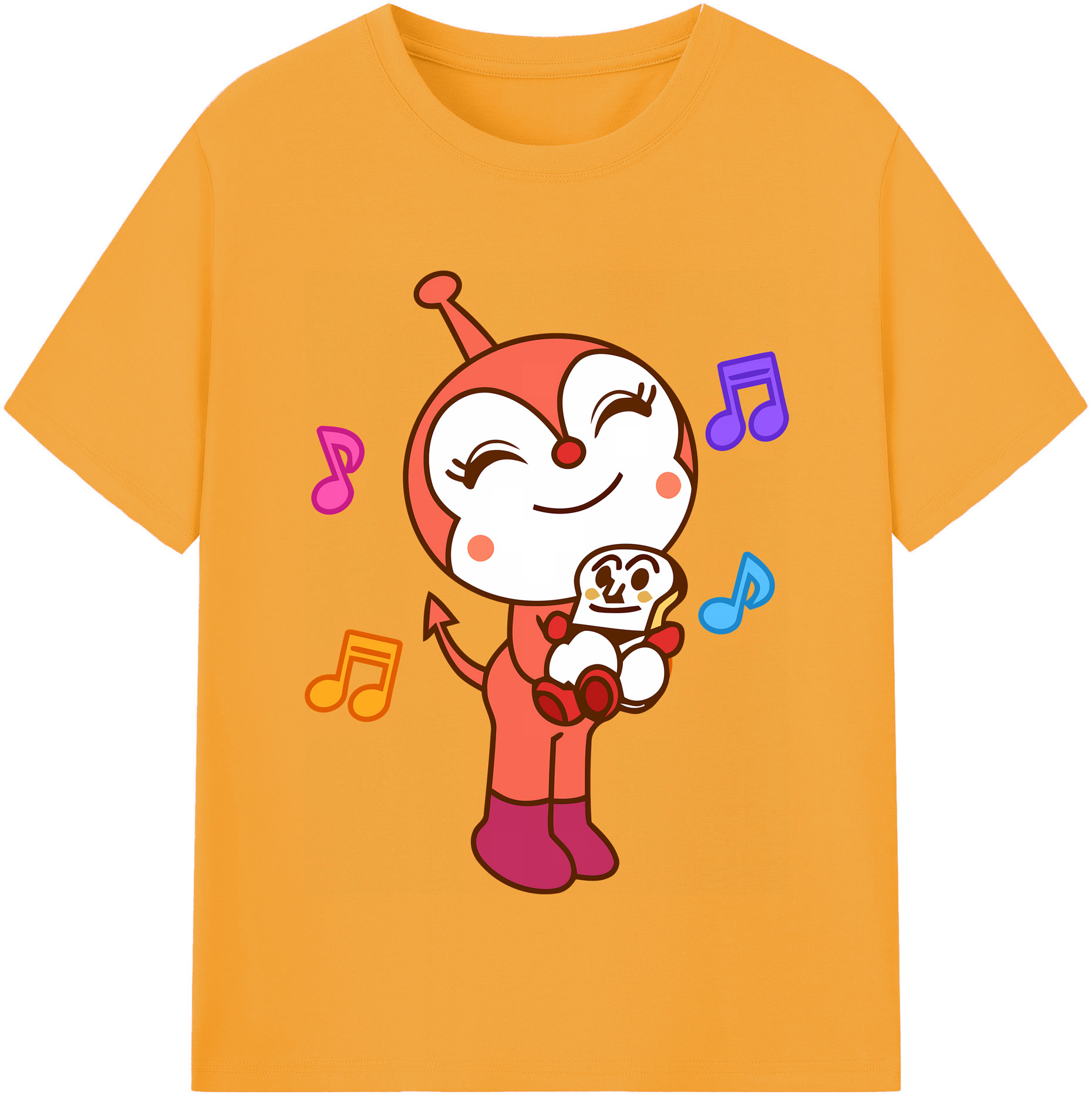 （画像用） アンパンマン Anpanman 綿100％半袖Tシャツ（フロントプリント）