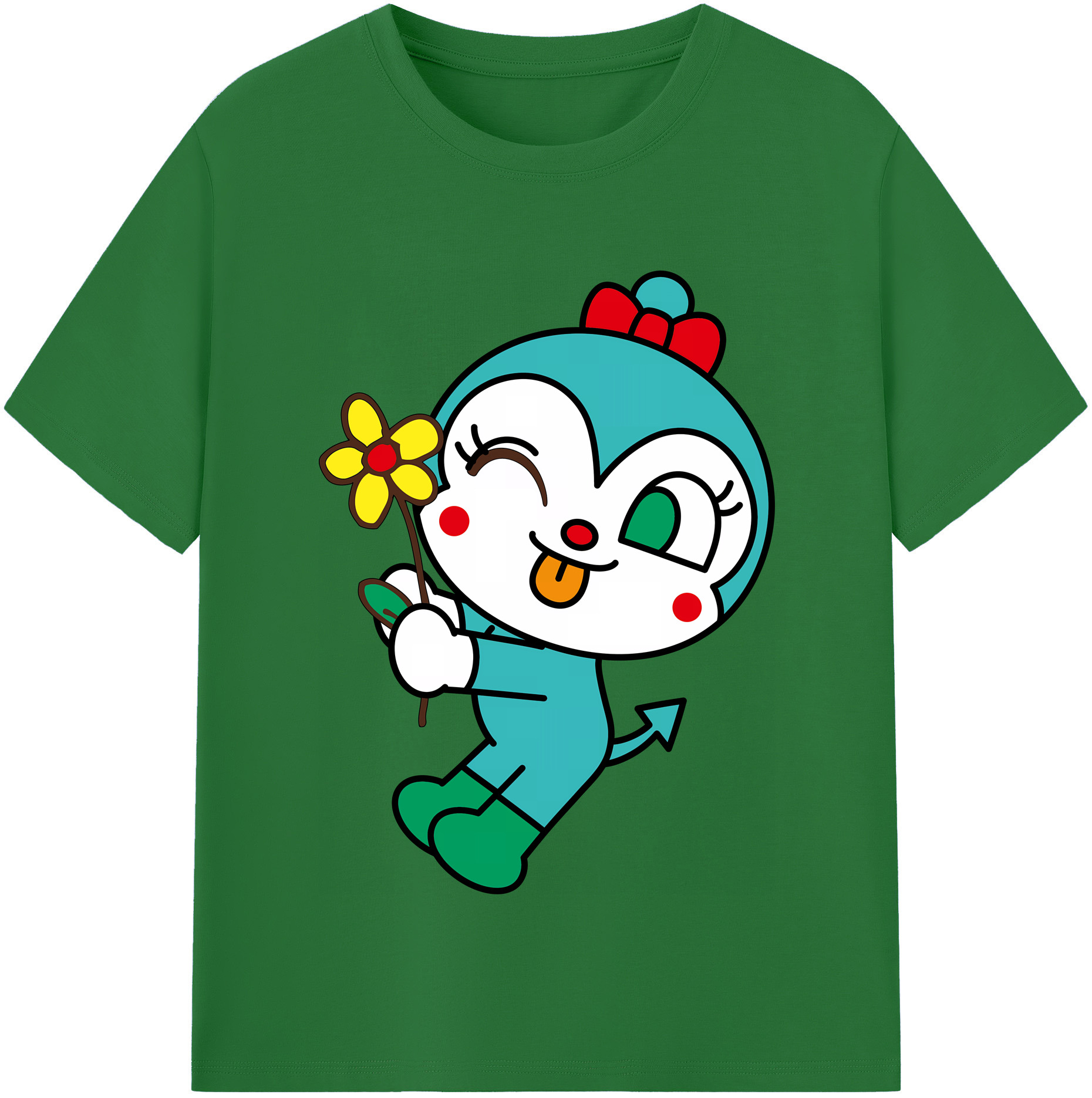 （画像用） アンパンマン Anpanman 綿100％半袖Tシャツ（フロントプリント）