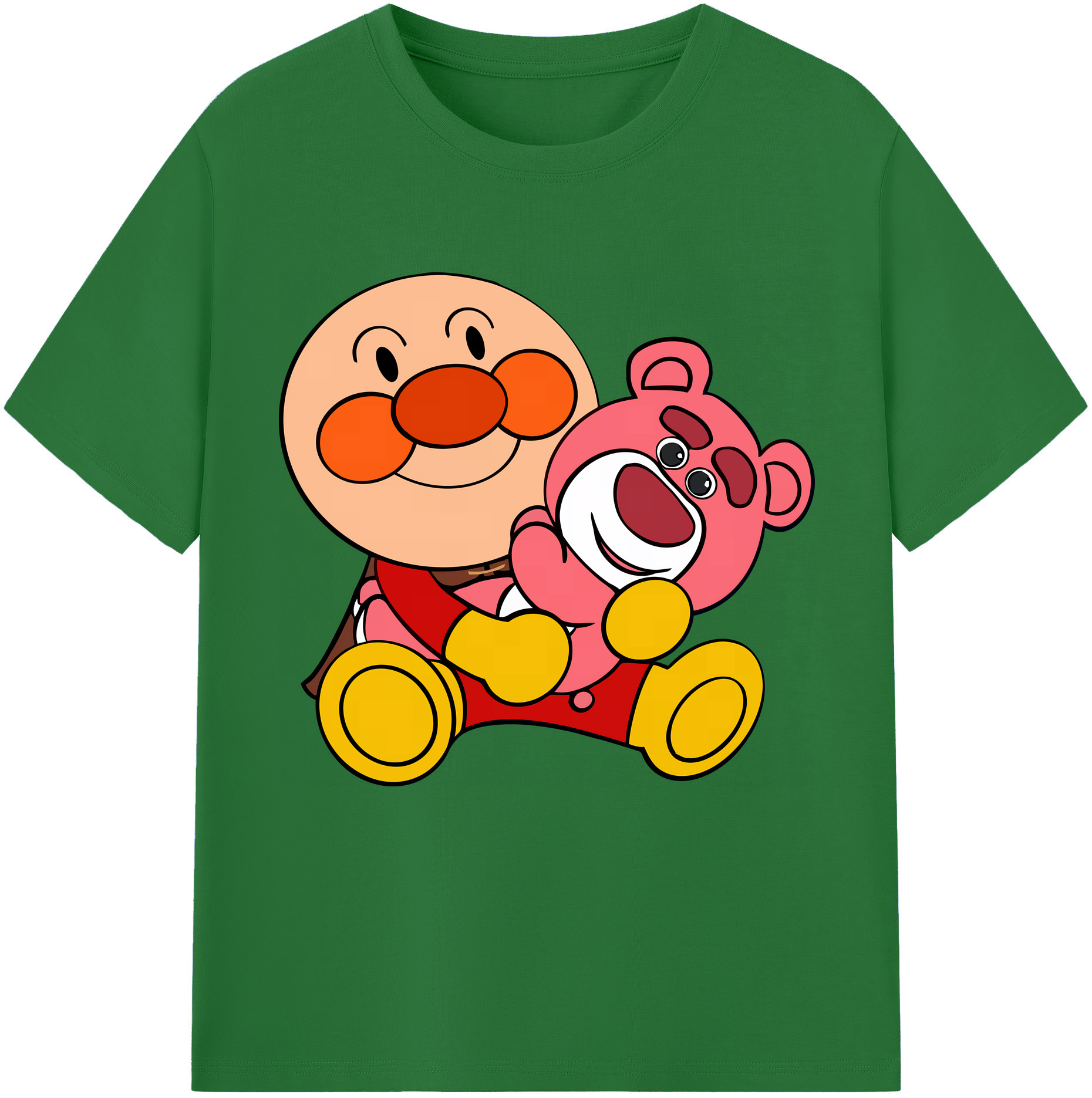 （画像用） アンパンマン Anpanman 綿100％半袖Tシャツ（フロントプリント）