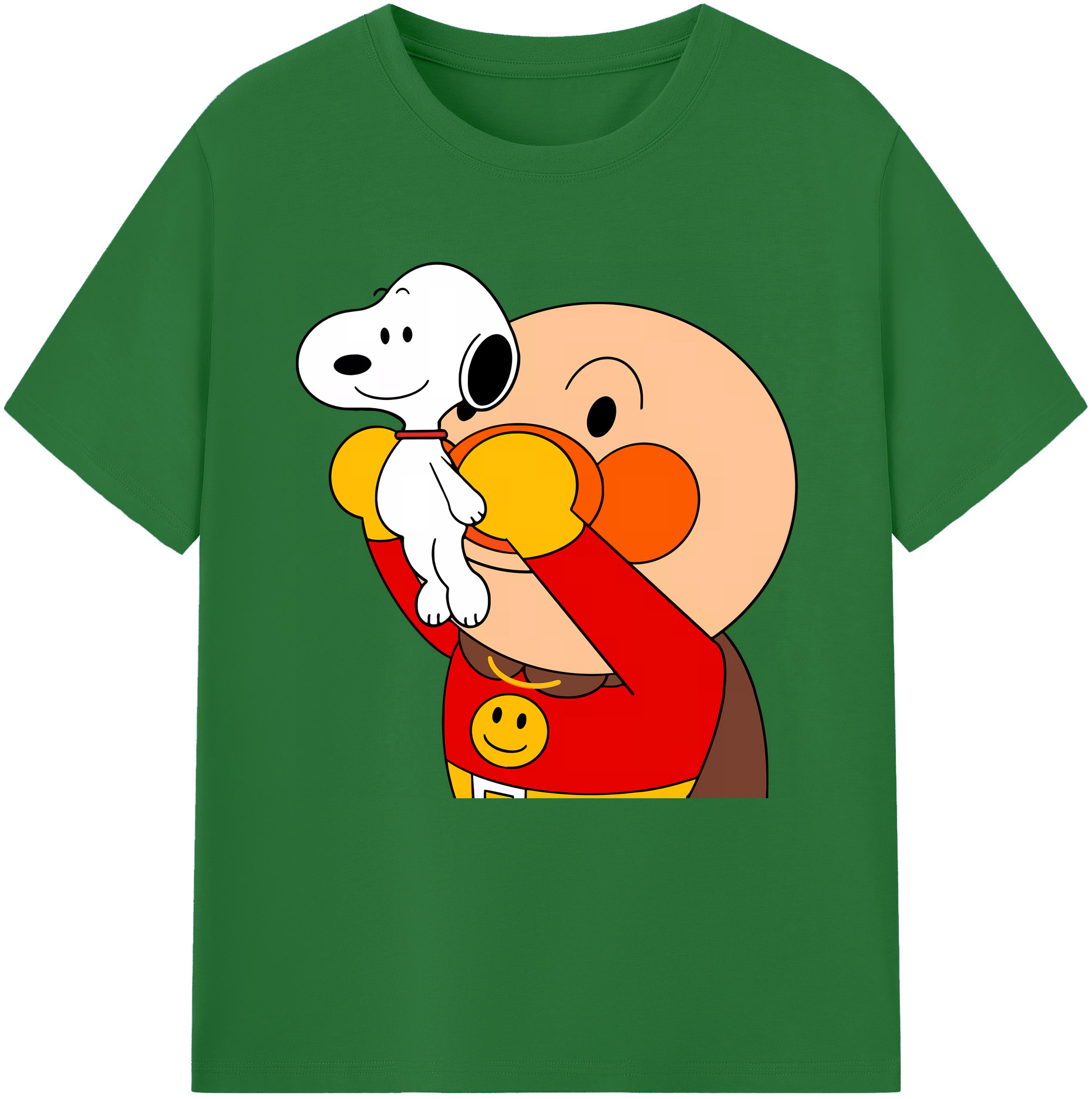 （画像用） アンパンマン Anpanman 綿100％半袖Tシャツ（フロントプリント）