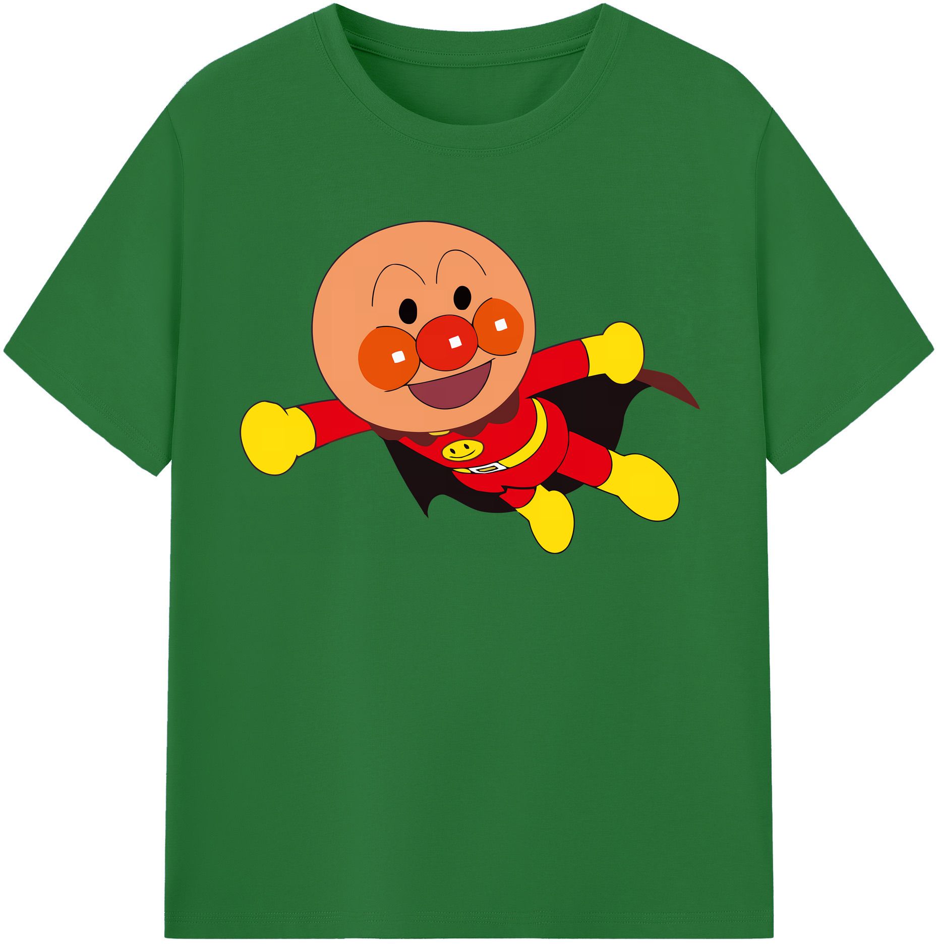 （画像用） アンパンマン Anpanman 綿100％半袖Tシャツ（フロントプリント）