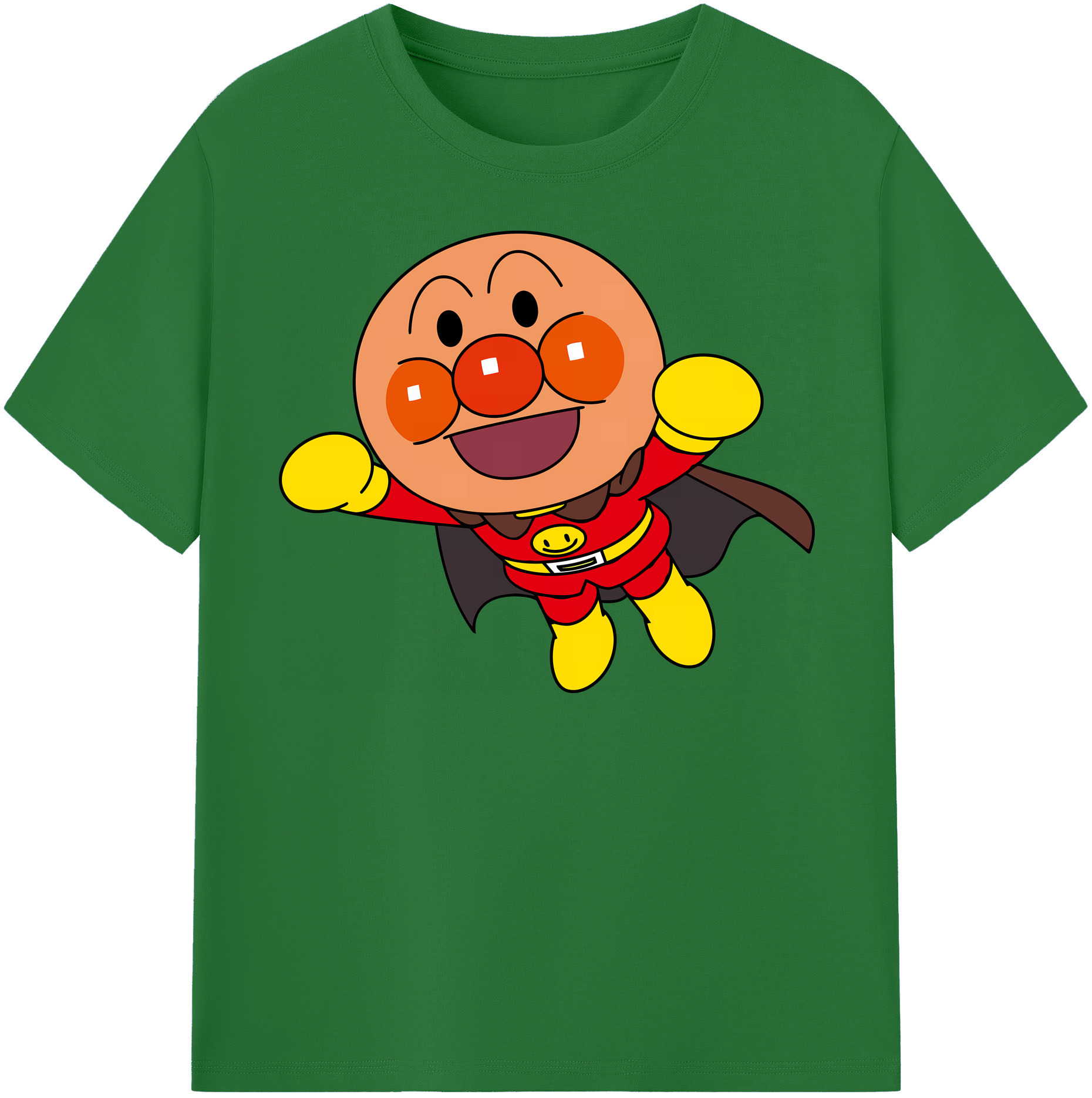 （画像用） アンパンマン Anpanman 綿100％半袖Tシャツ（フロントプリント）
