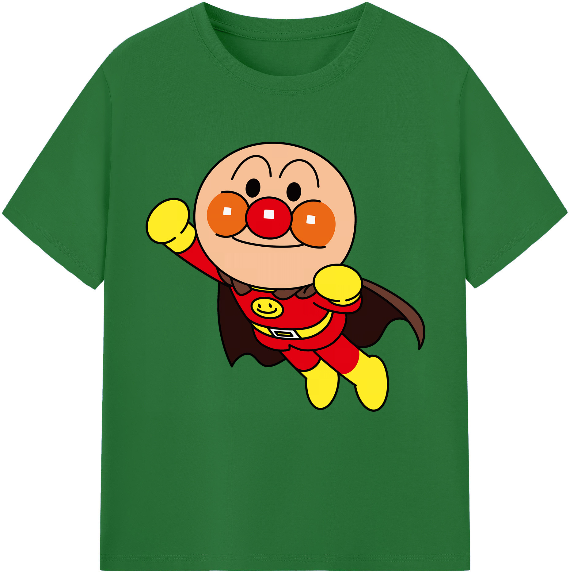 （画像用） アンパンマン Anpanman 綿100％半袖Tシャツ（フロントプリント）