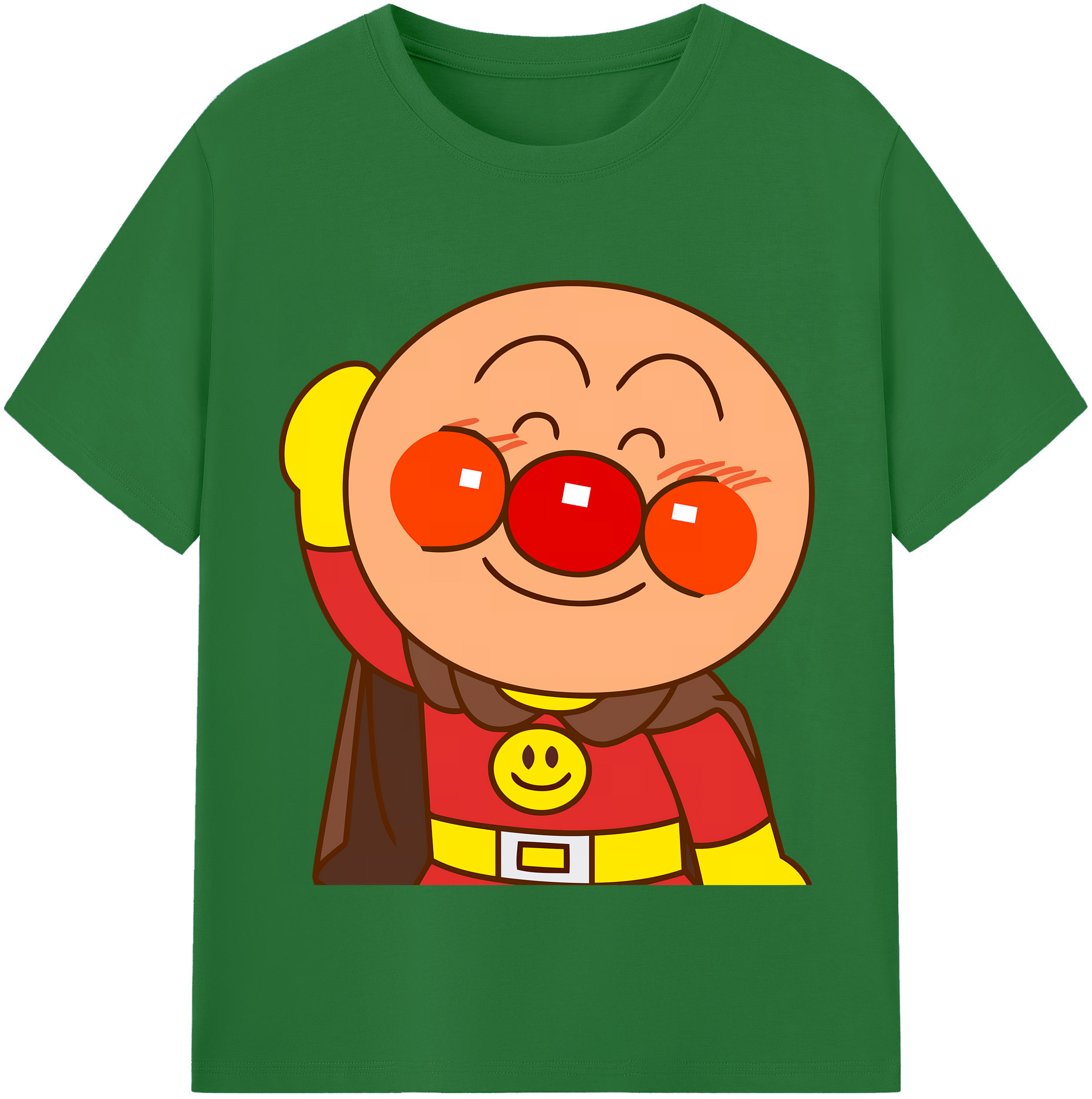 （画像用） アンパンマン Anpanman 綿100％半袖Tシャツ（フロントプリント）