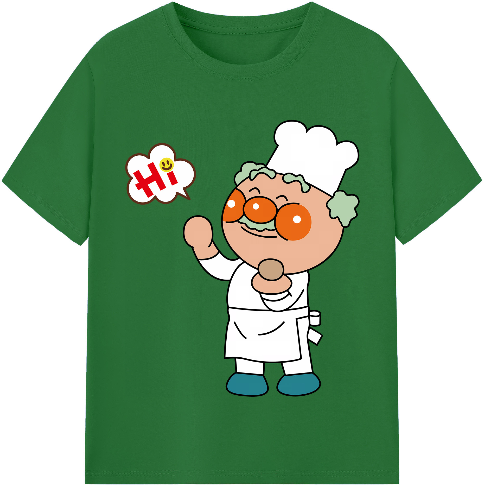 （画像用） アンパンマン Anpanman 綿100％半袖Tシャツ（フロントプリント）