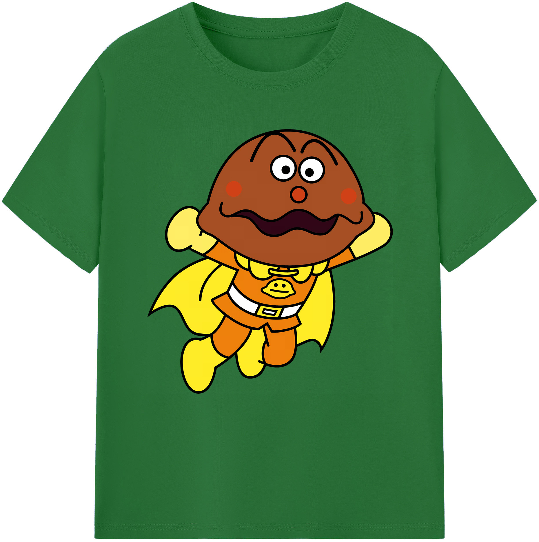（画像用） アンパンマン Anpanman 綿100％半袖Tシャツ（フロントプリント）
