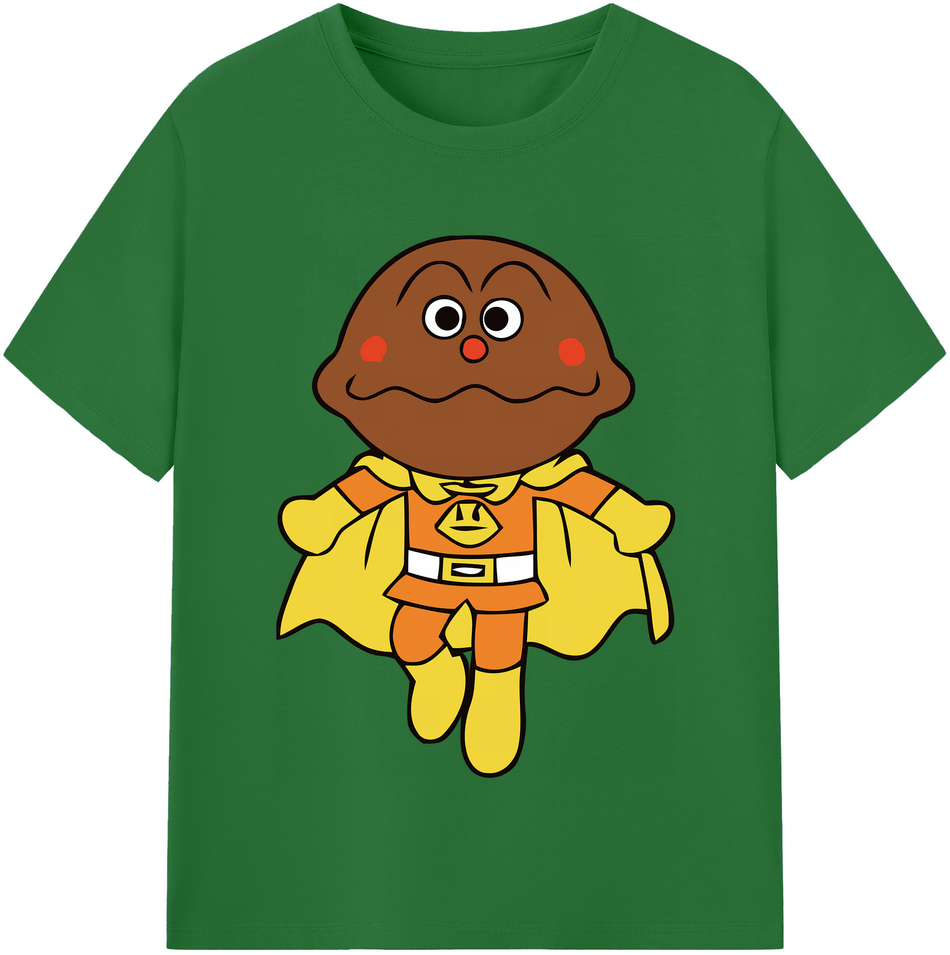 （画像用） アンパンマン Anpanman 綿100％半袖Tシャツ（フロントプリント）