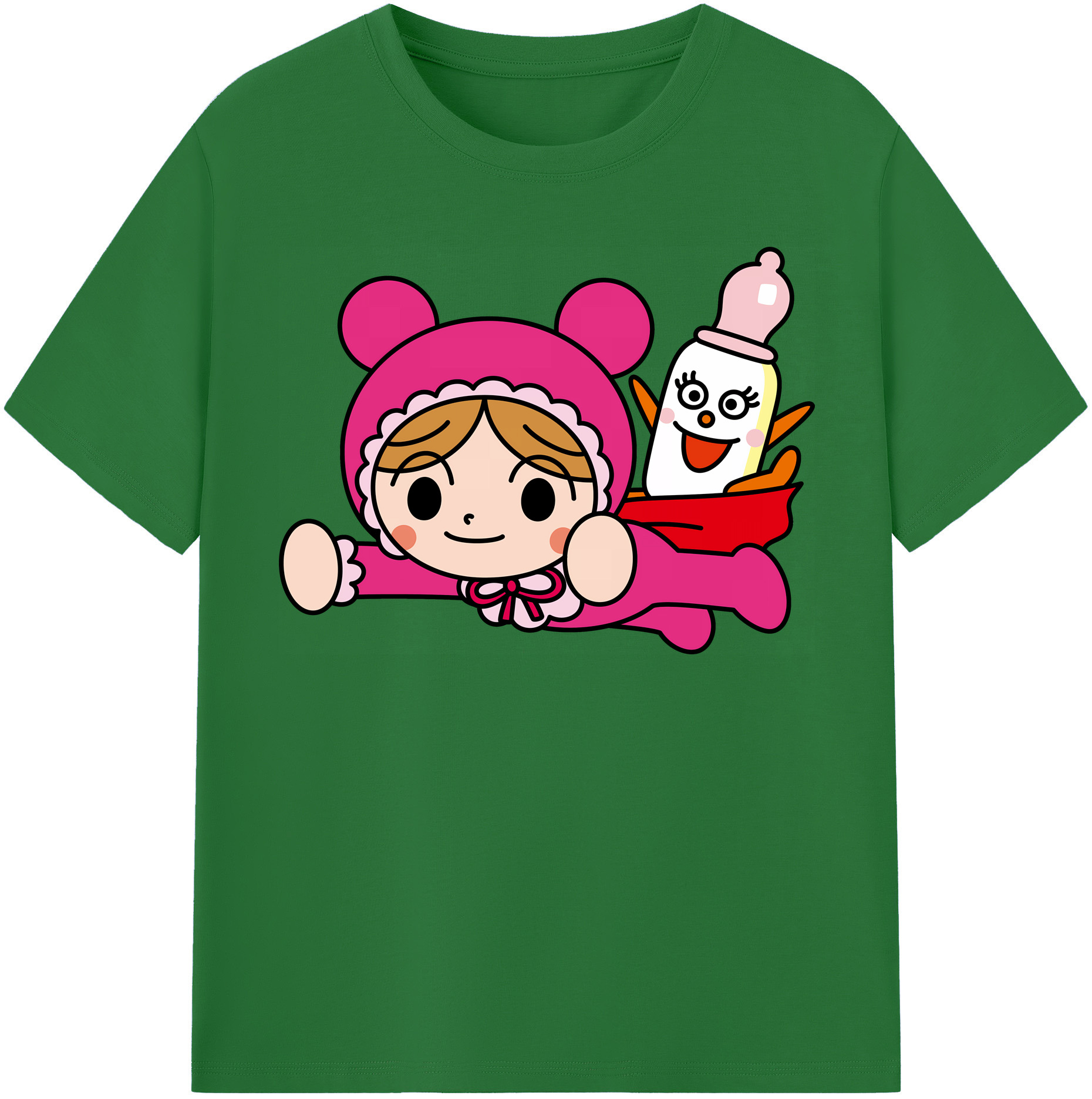 （画像用） アンパンマン Anpanman 綿100％半袖Tシャツ（フロントプリント）