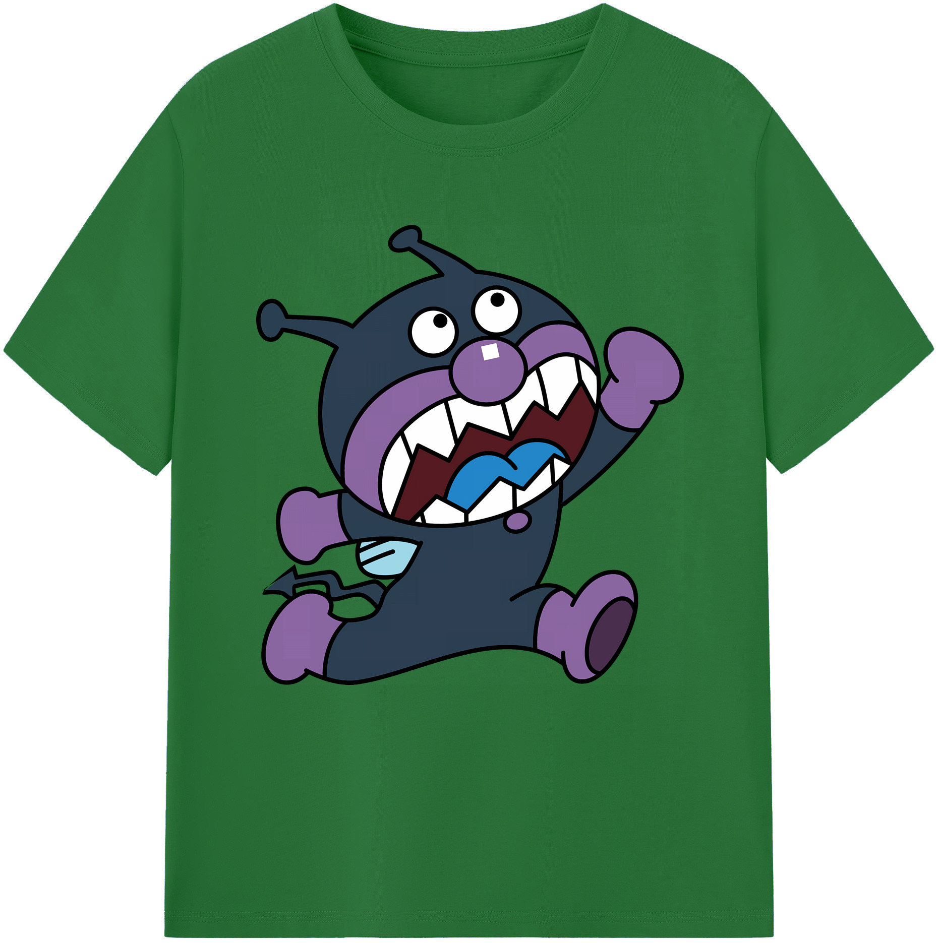 （画像用） アンパンマン Anpanman 綿100％半袖Tシャツ（フロントプリント）