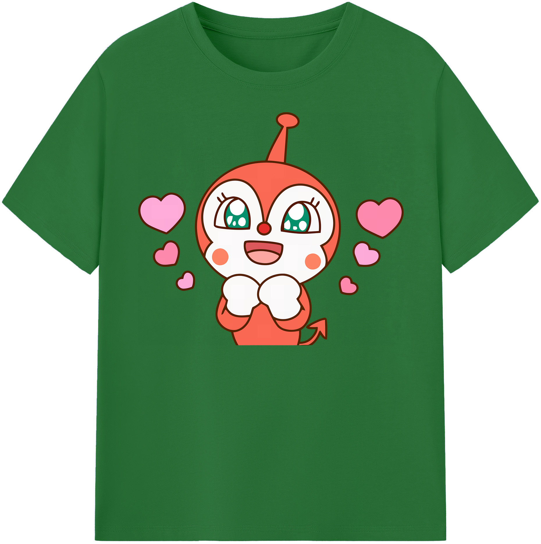 （画像用） アンパンマン Anpanman 綿100％半袖Tシャツ（フロントプリント）