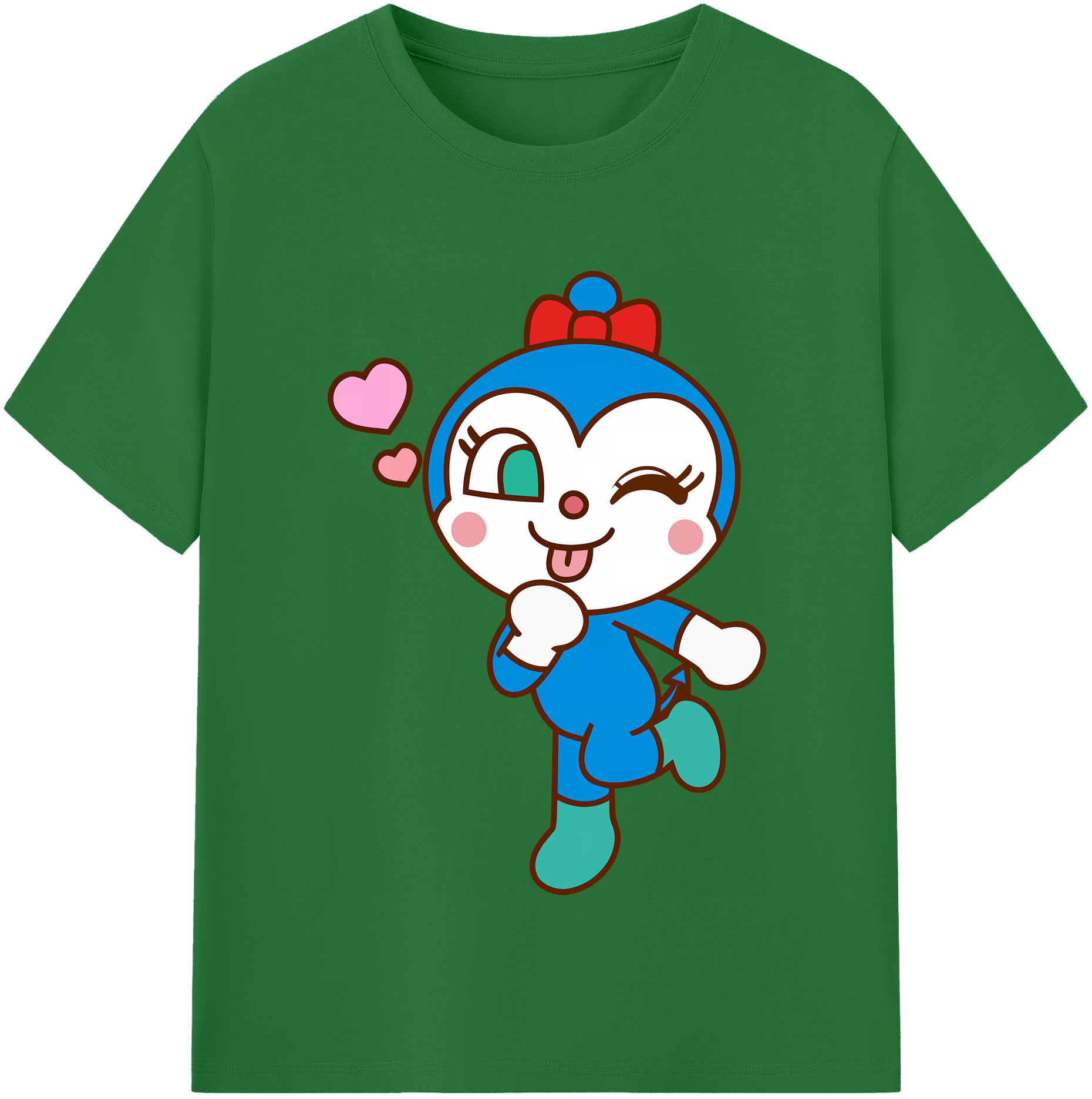（画像用） アンパンマン Anpanman 綿100％半袖Tシャツ（フロントプリント）