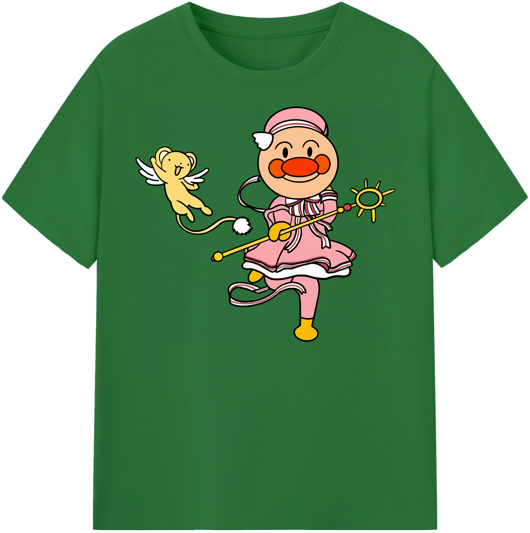 （画像用） アンパンマン Anpanman 綿100％半袖Tシャツ（フロントプリント）