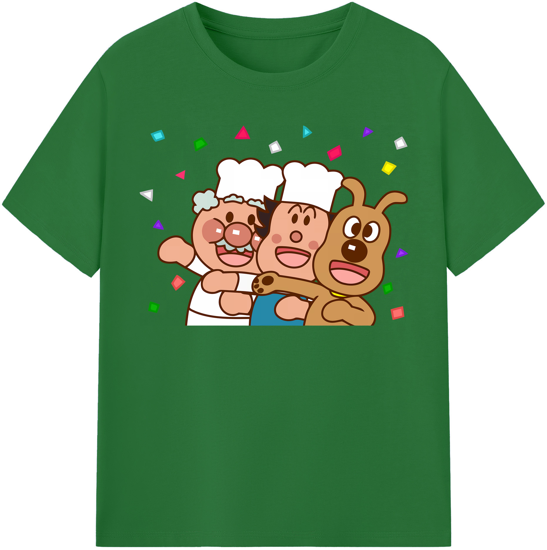 （画像用） アンパンマン Anpanman 綿100％半袖Tシャツ（フロントプリント）