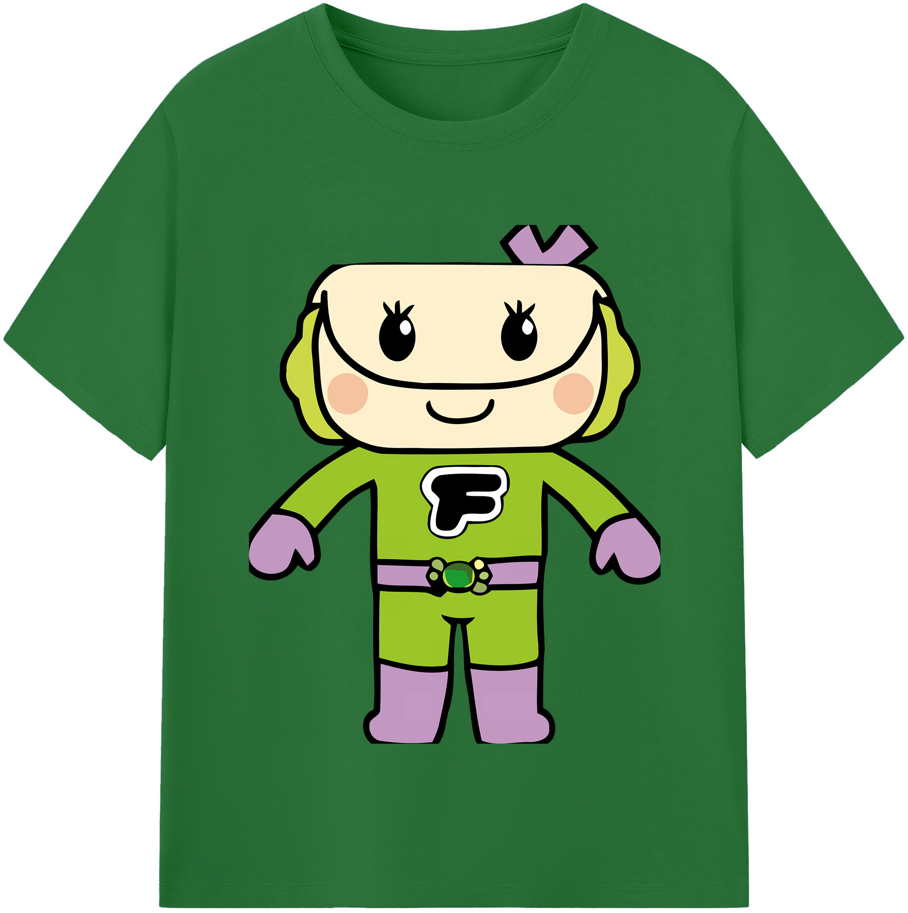 （画像用） アンパンマン Anpanman 綿100％半袖Tシャツ（フロントプリント）