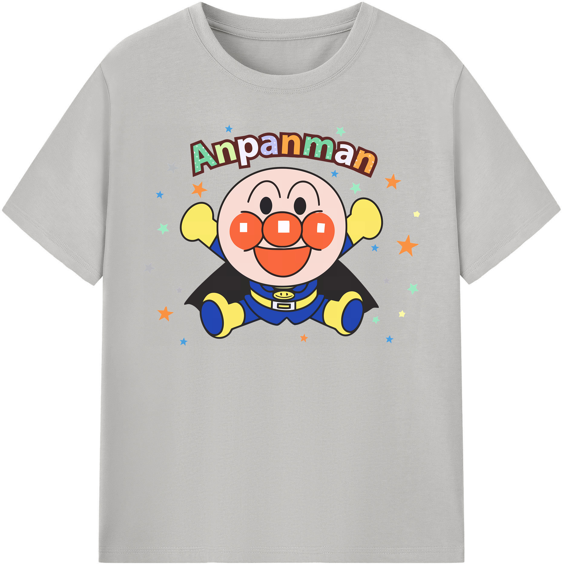 （画像用） アンパンマン Anpanman 綿100％半袖Tシャツ（フロントプリント）