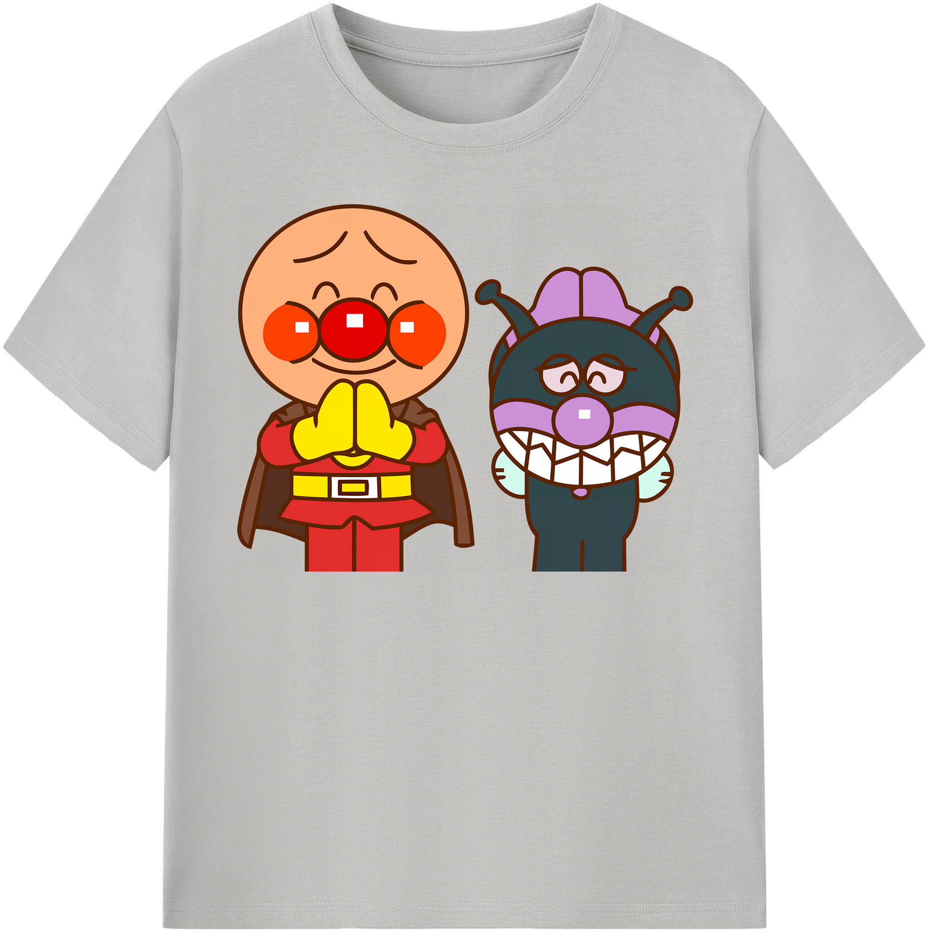 （画像用） アンパンマン Anpanman 綿100％半袖Tシャツ（フロントプリント）