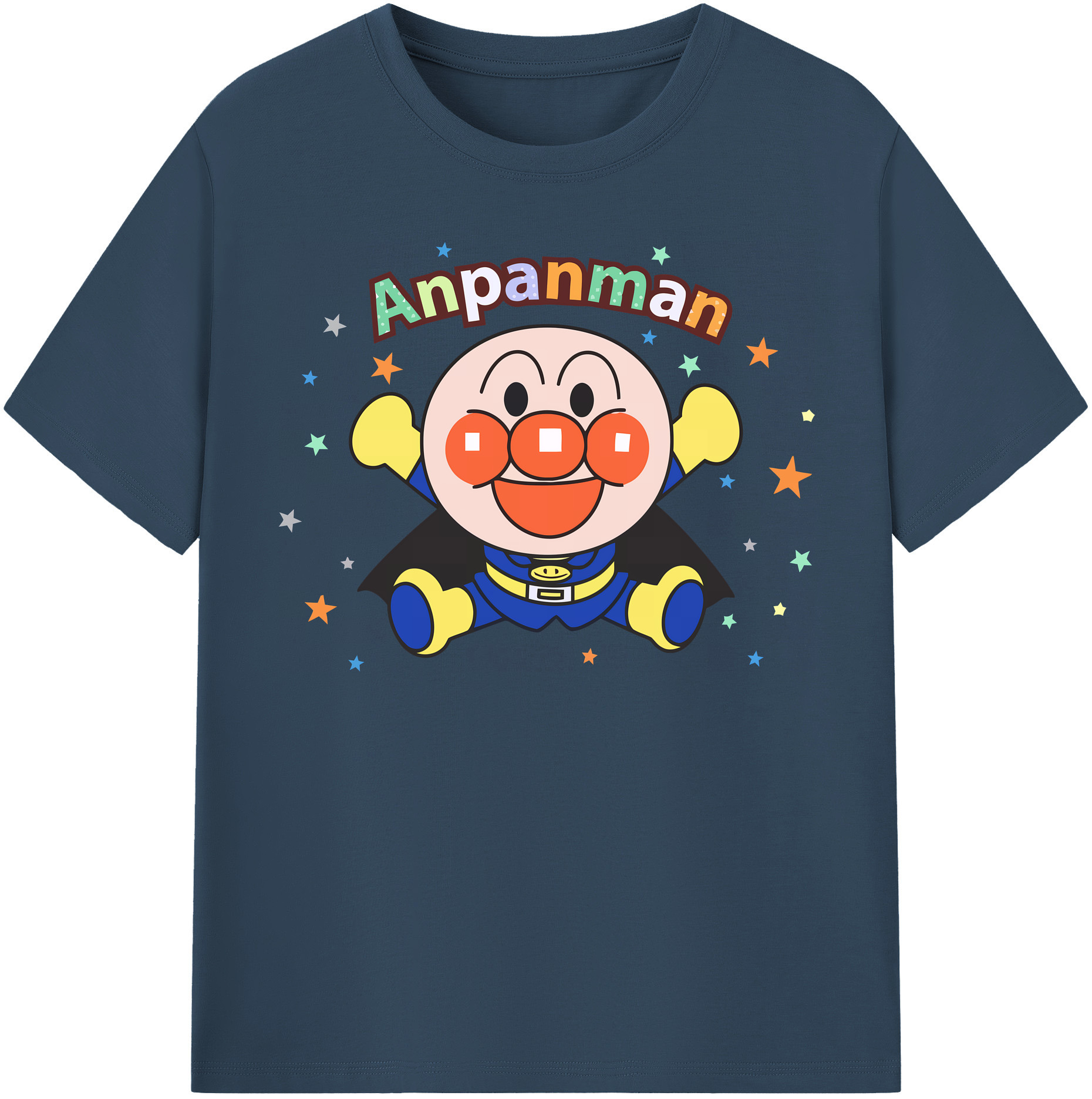 （画像用） アンパンマン Anpanman 綿100％半袖Tシャツ（フロントプリント）