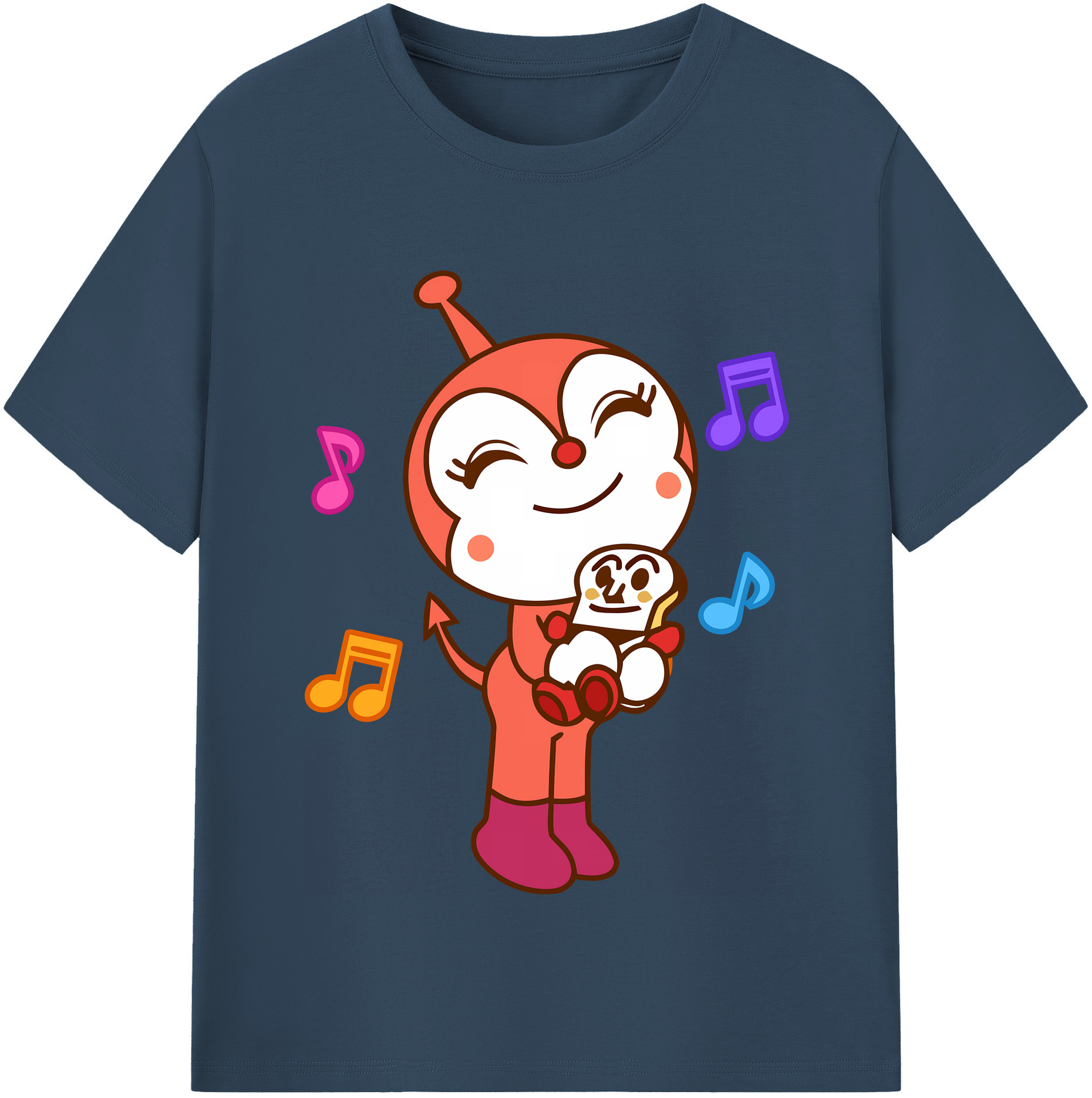 （画像用） アンパンマン Anpanman 綿100％半袖Tシャツ（フロントプリント）