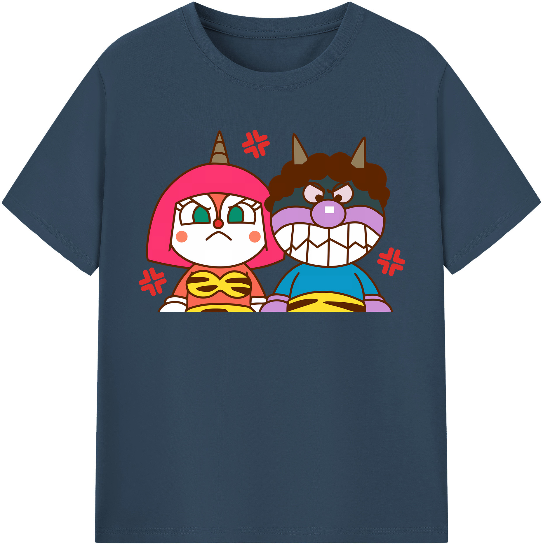 （画像用） アンパンマン Anpanman 綿100％半袖Tシャツ（フロントプリント）