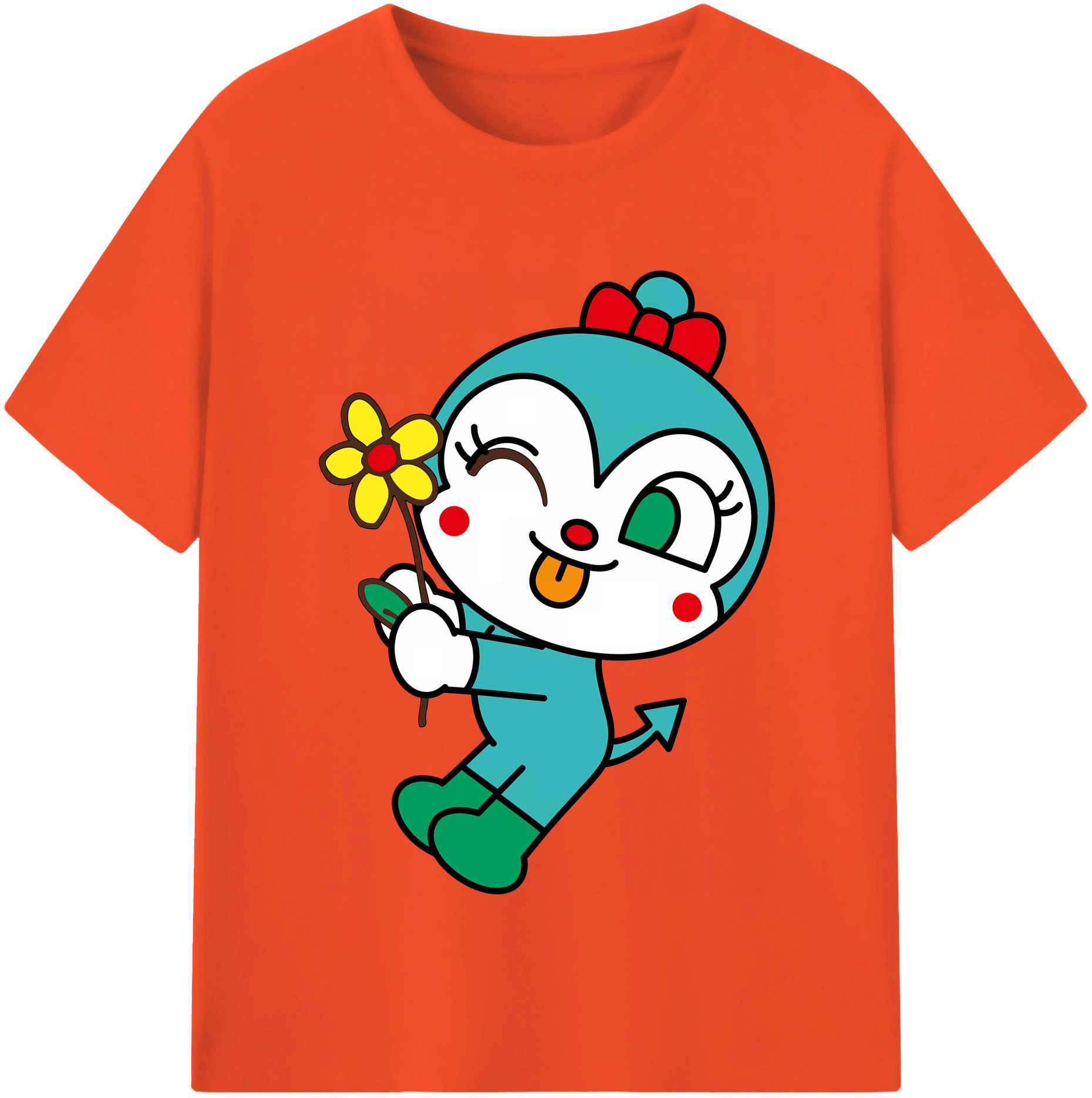 （画像用） アンパンマン Anpanman 綿100％半袖Tシャツ（フロントプリント）