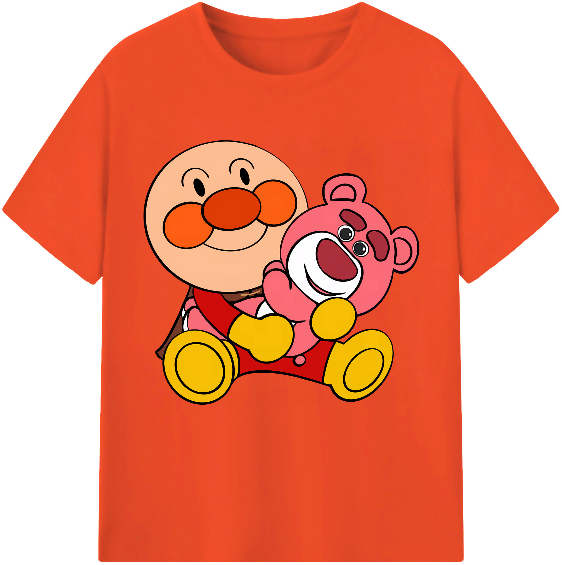 （画像用） アンパンマン Anpanman 綿100％半袖Tシャツ（フロントプリント）