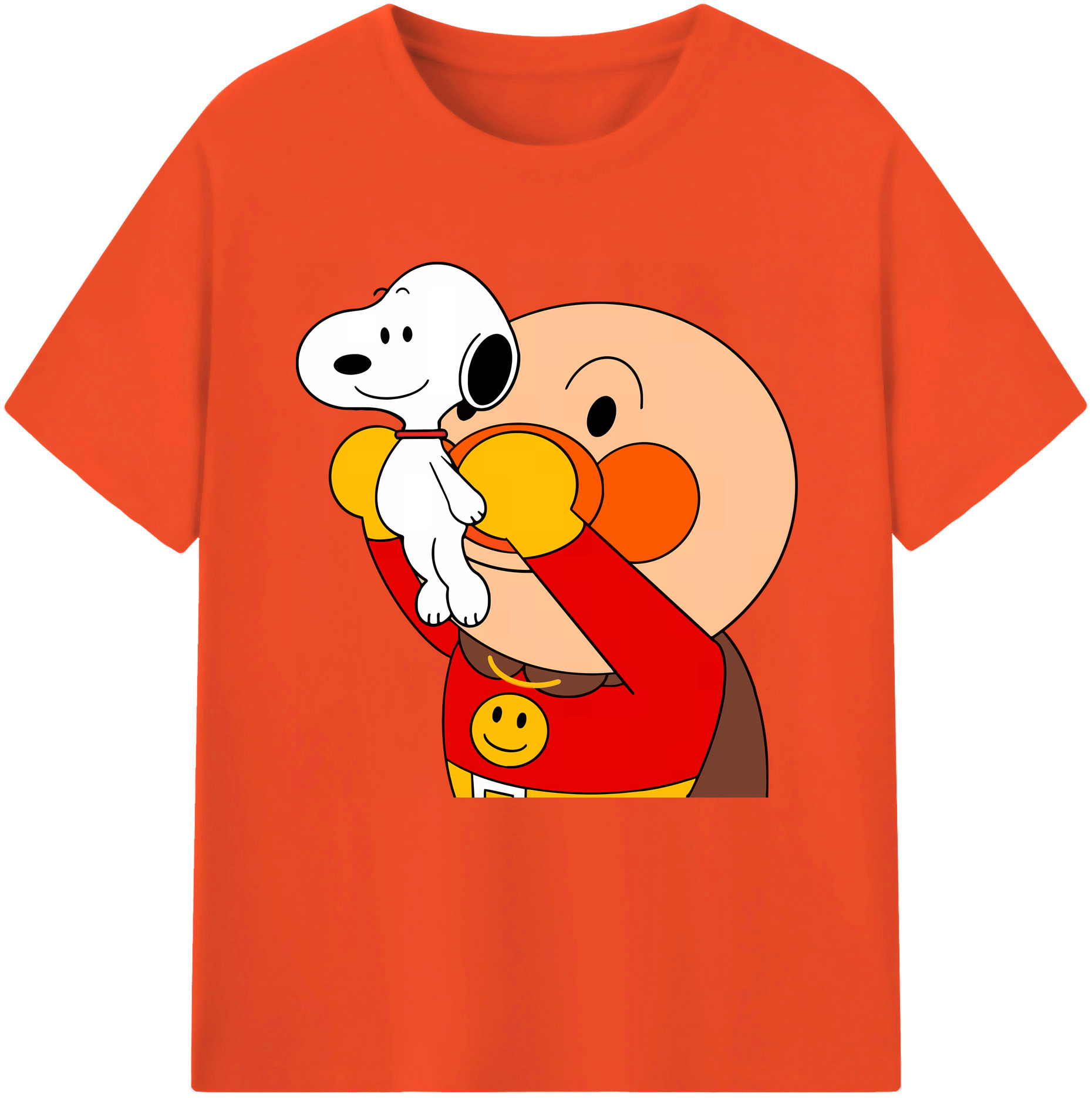 （画像用） アンパンマン Anpanman 綿100％半袖Tシャツ（フロントプリント）