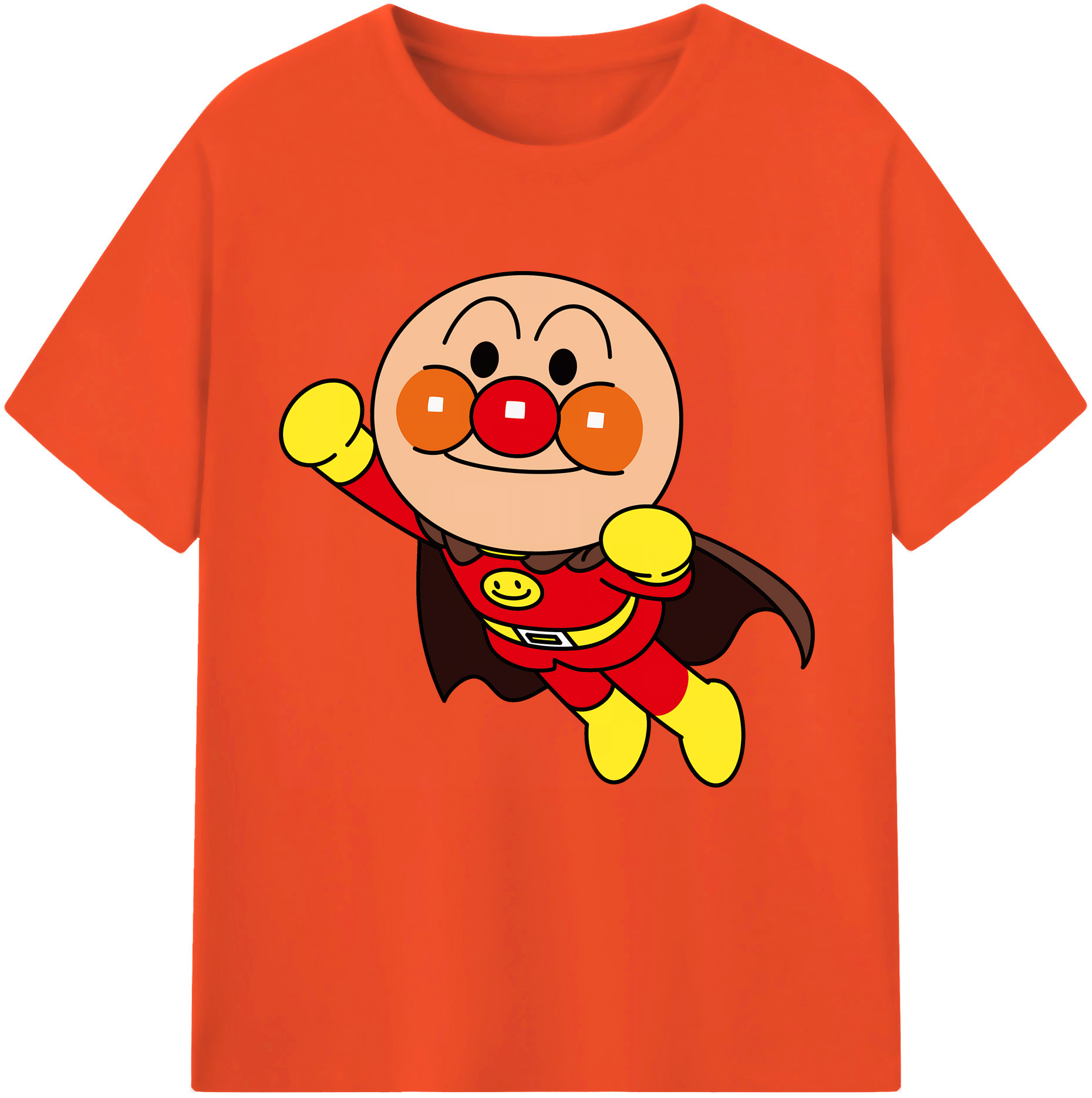 （画像用） アンパンマン Anpanman 綿100％半袖Tシャツ（フロントプリント）