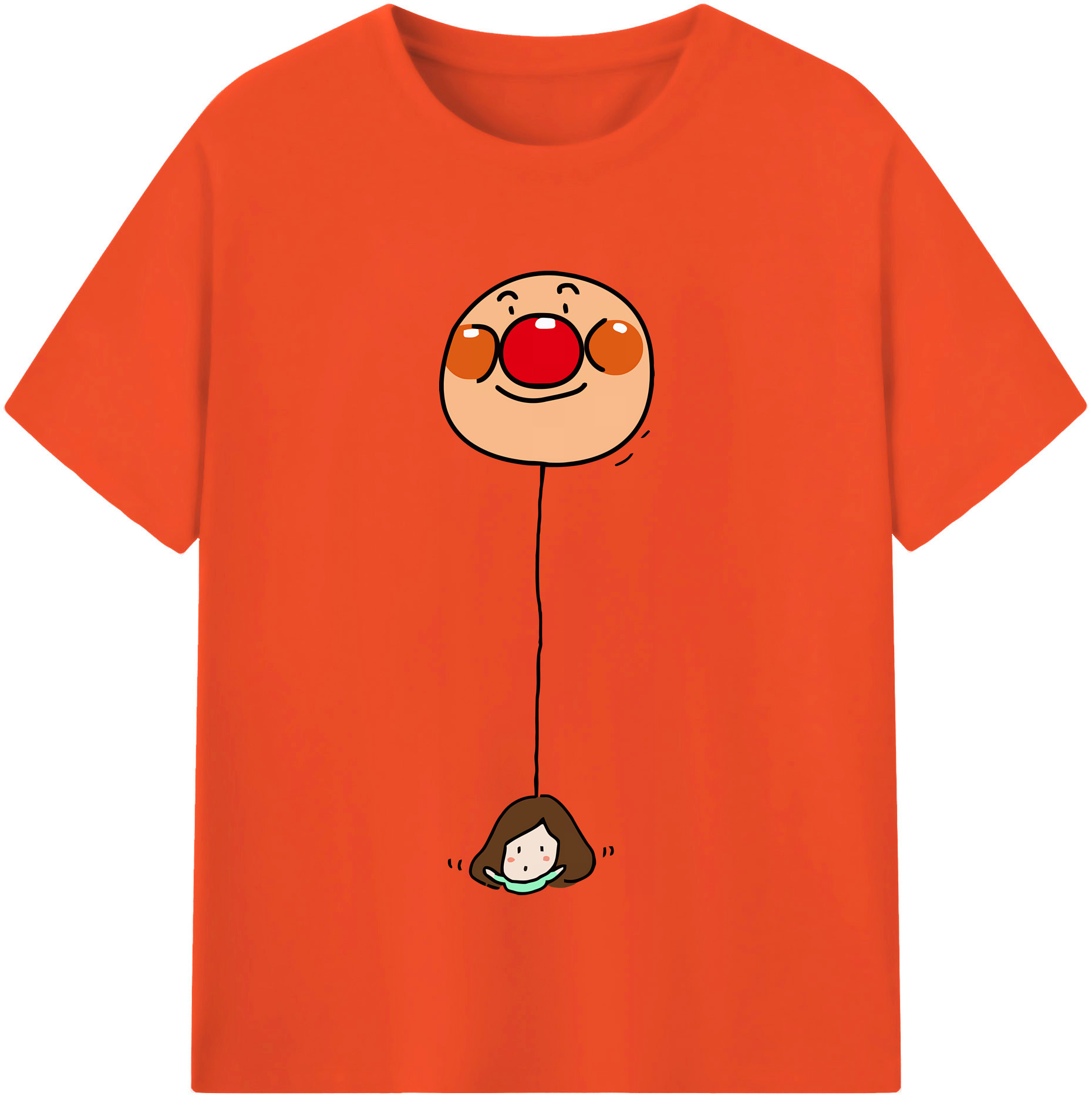 （画像用） アンパンマン Anpanman 綿100％半袖Tシャツ（フロントプリント）