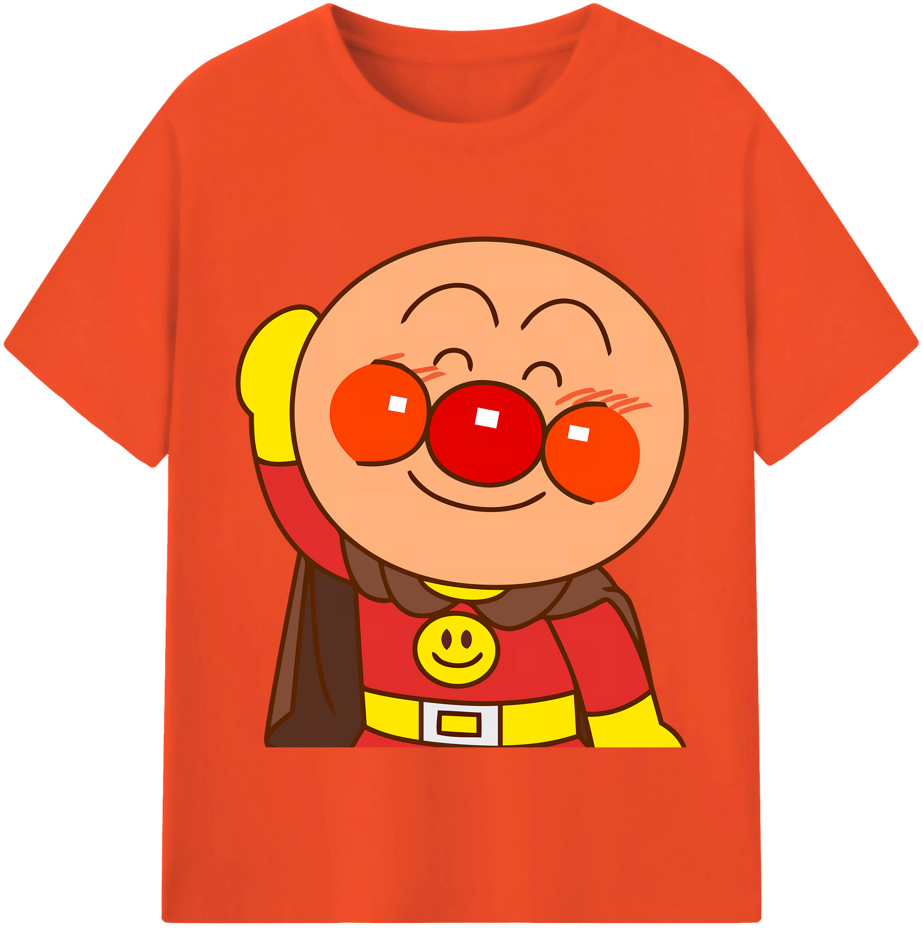（画像用） アンパンマン Anpanman 綿100％半袖Tシャツ（フロントプリント）