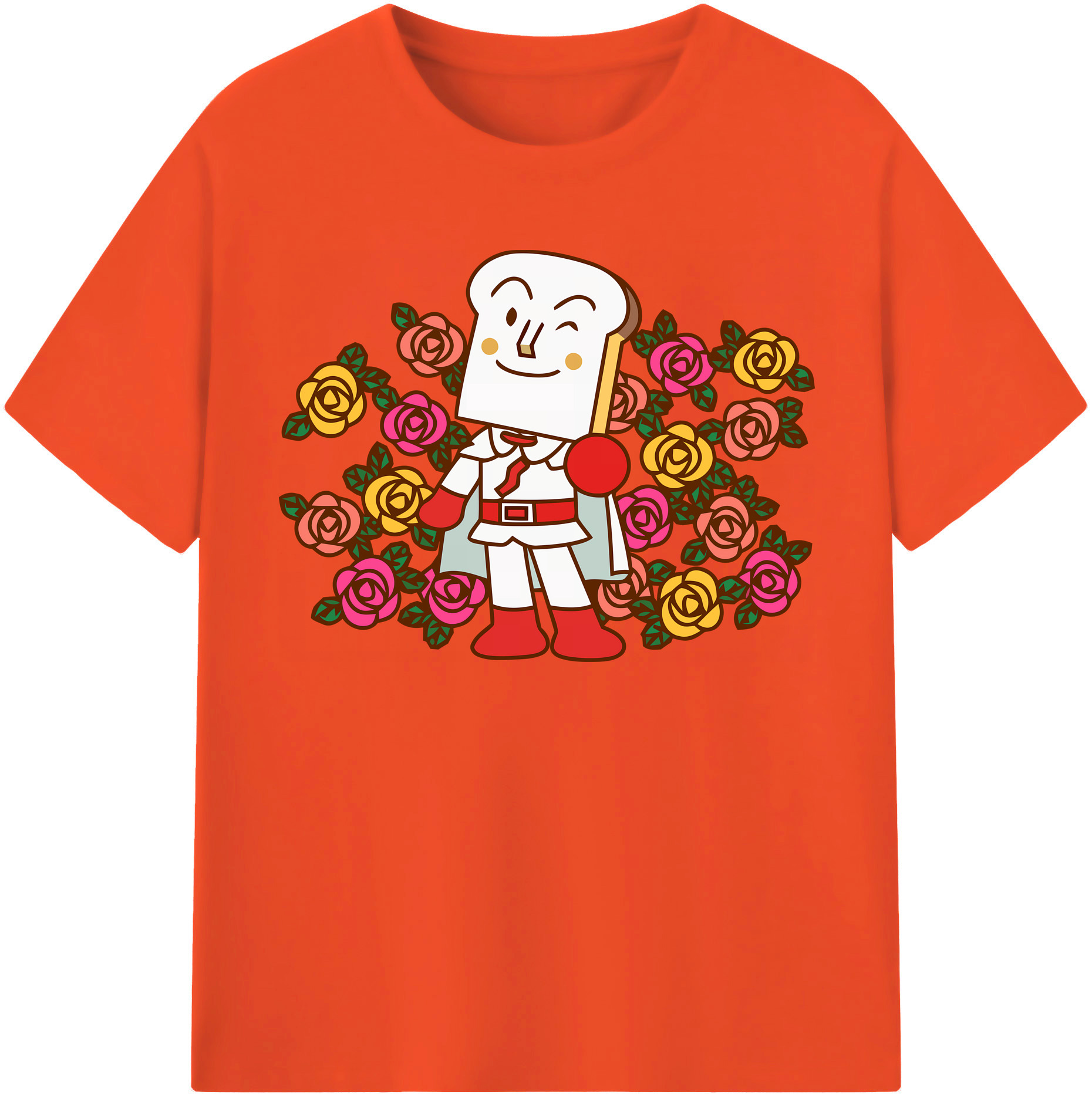 （画像用） アンパンマン Anpanman 綿100％半袖Tシャツ（フロントプリント）