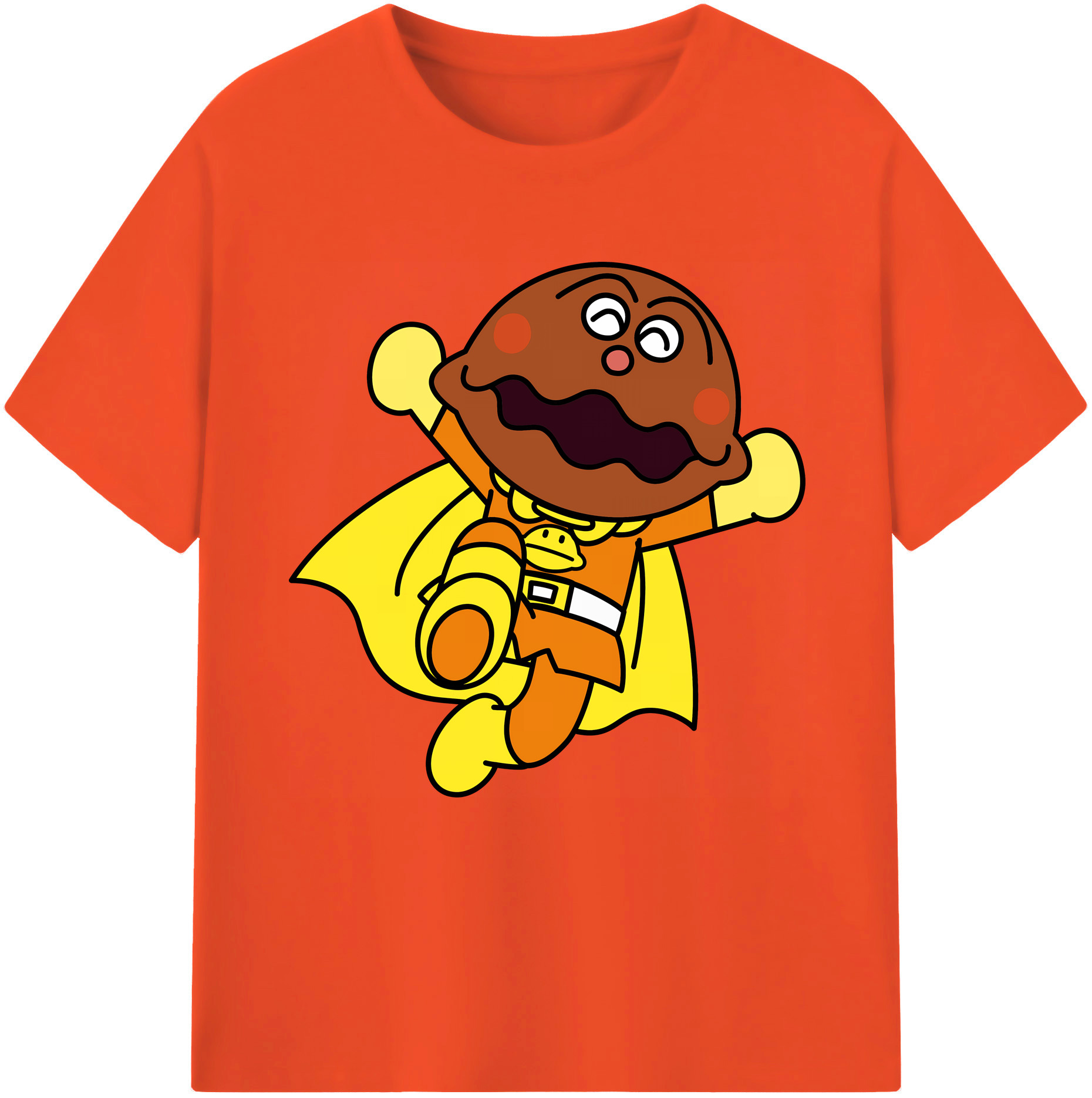 （画像用） アンパンマン Anpanman 綿100％半袖Tシャツ（フロントプリント）
