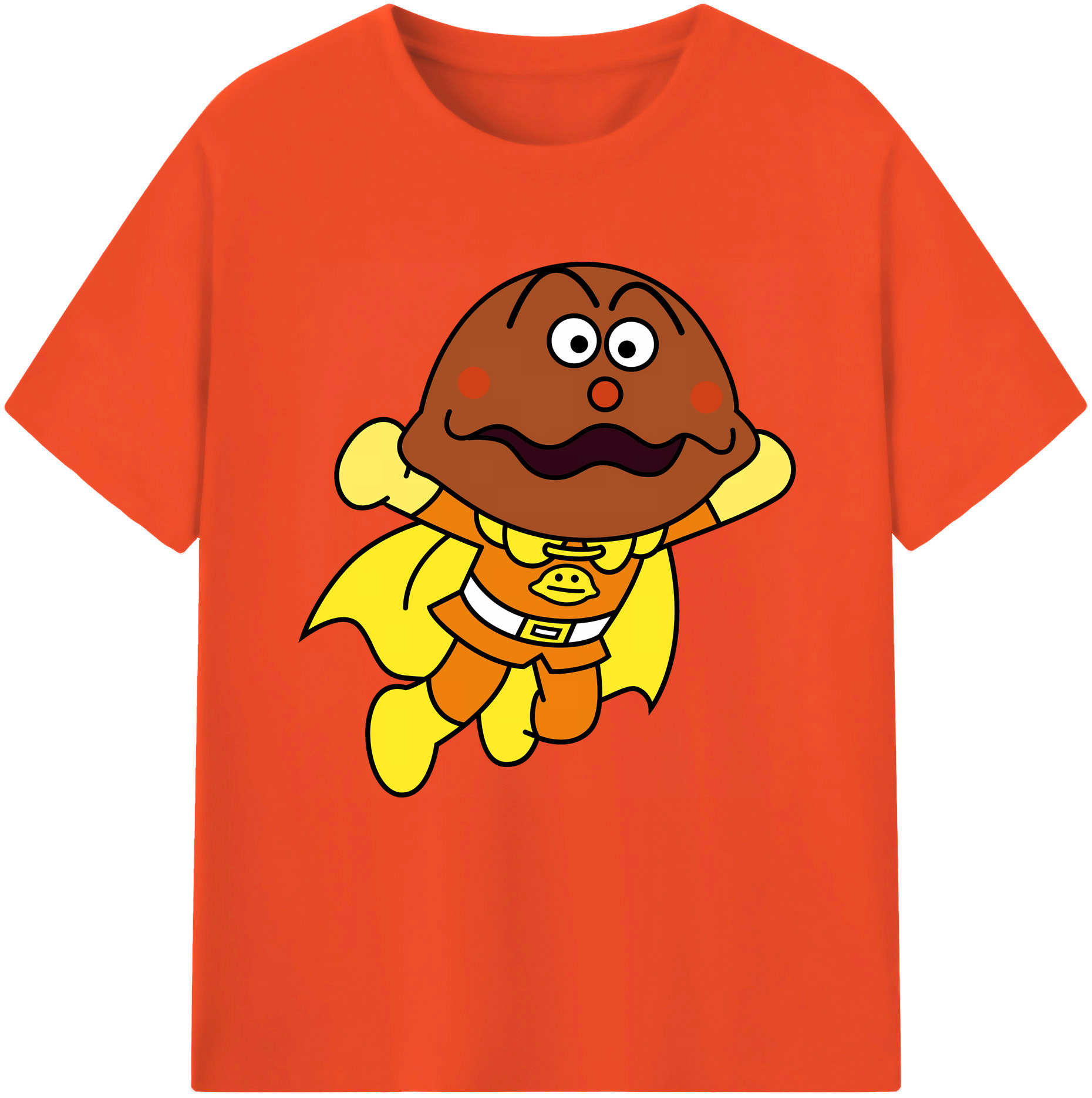 （画像用） アンパンマン Anpanman 綿100％半袖Tシャツ（フロントプリント）
