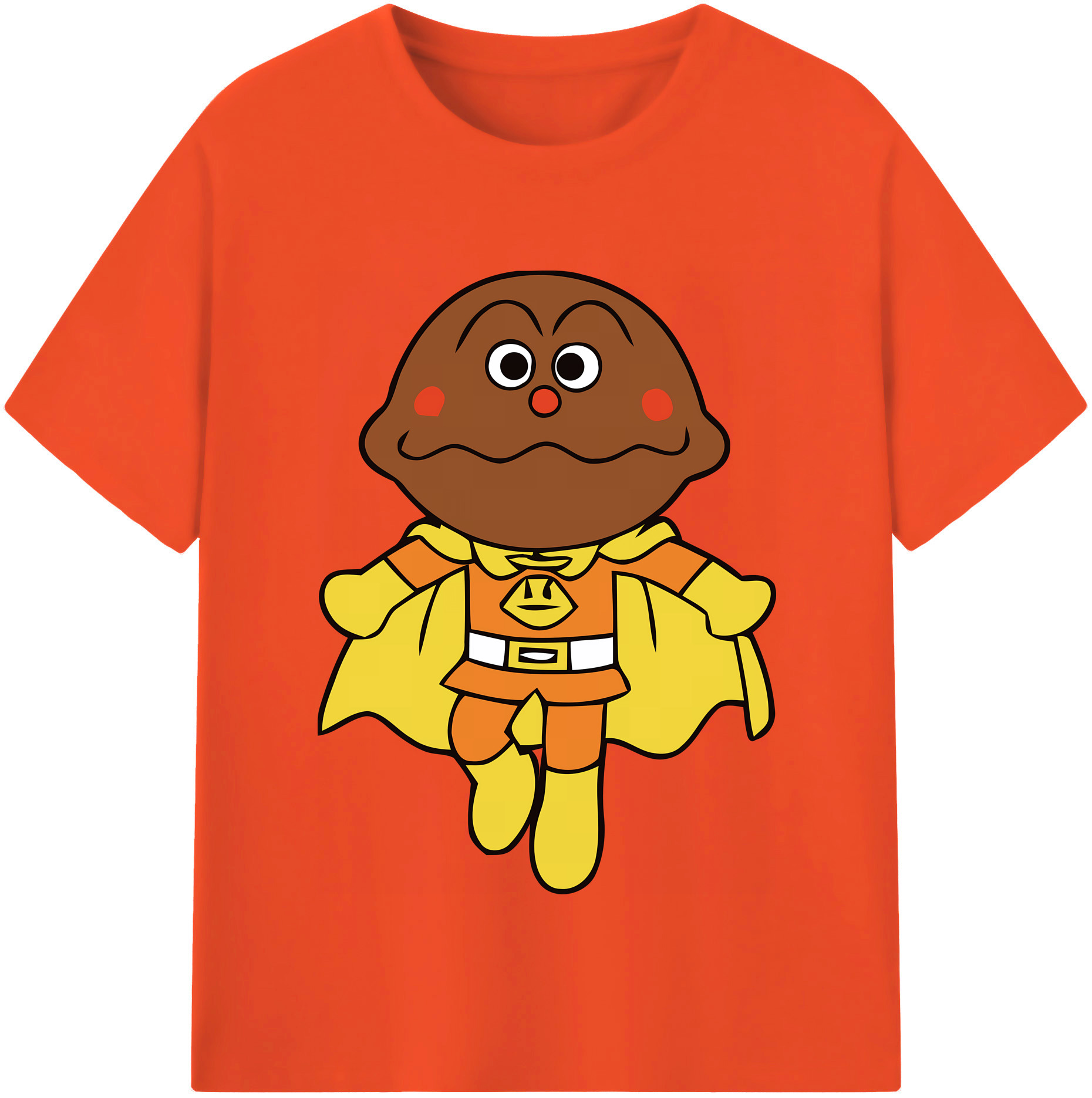 （画像用） アンパンマン Anpanman 綿100％半袖Tシャツ（フロントプリント）