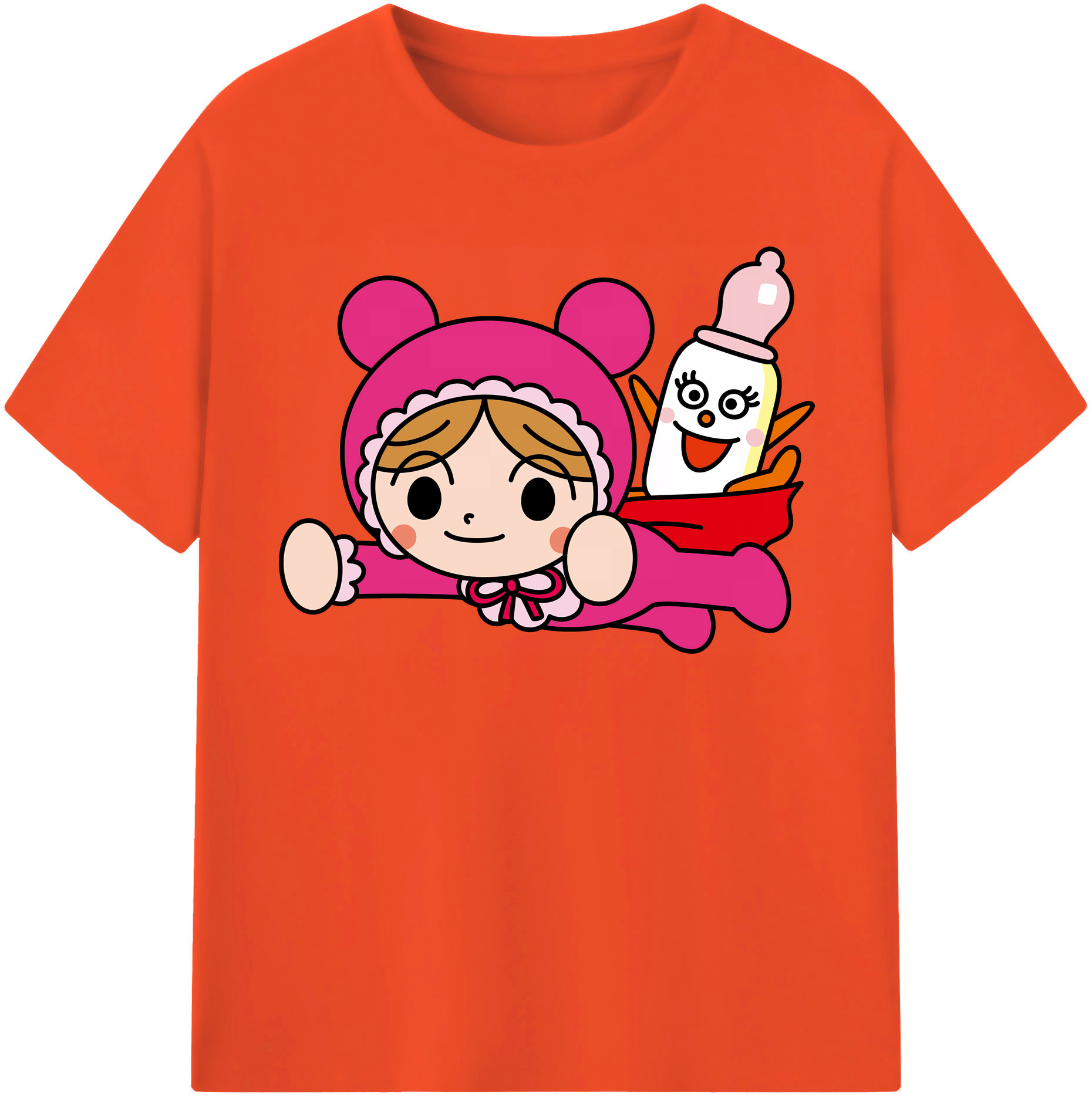 （画像用） アンパンマン Anpanman 綿100％半袖Tシャツ（フロントプリント）