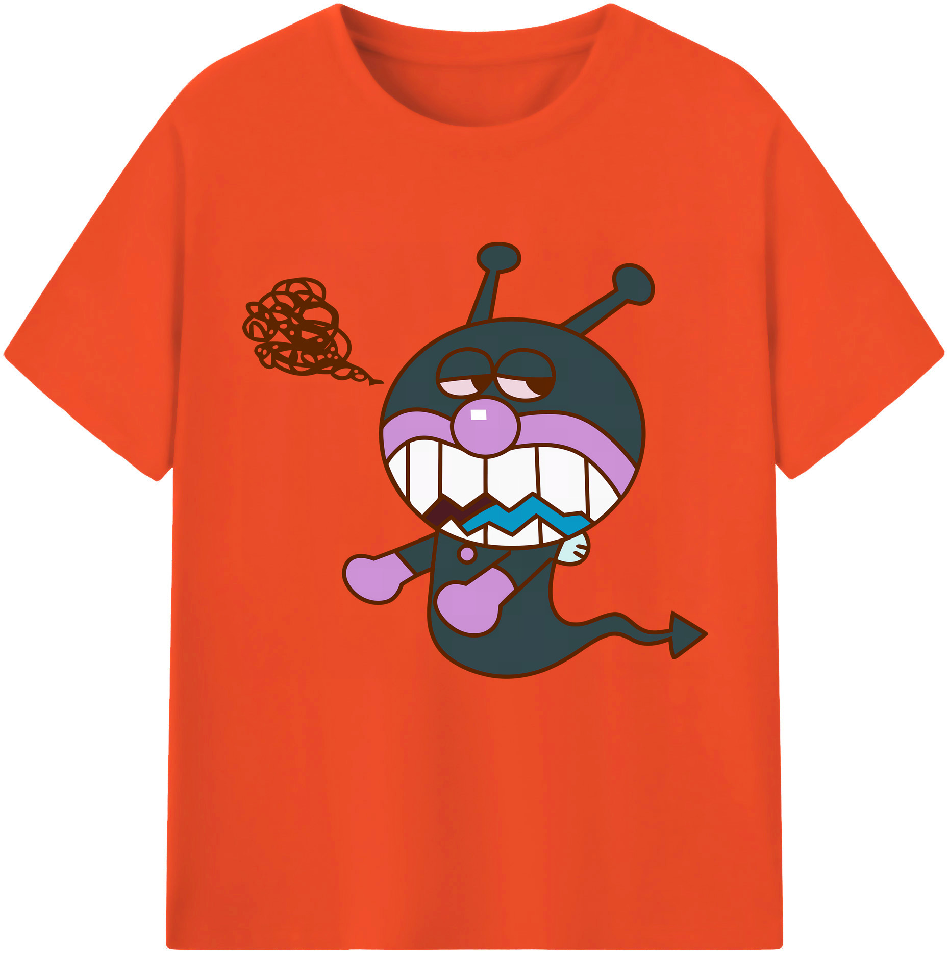 （画像用） アンパンマン Anpanman 綿100％半袖Tシャツ（フロントプリント）