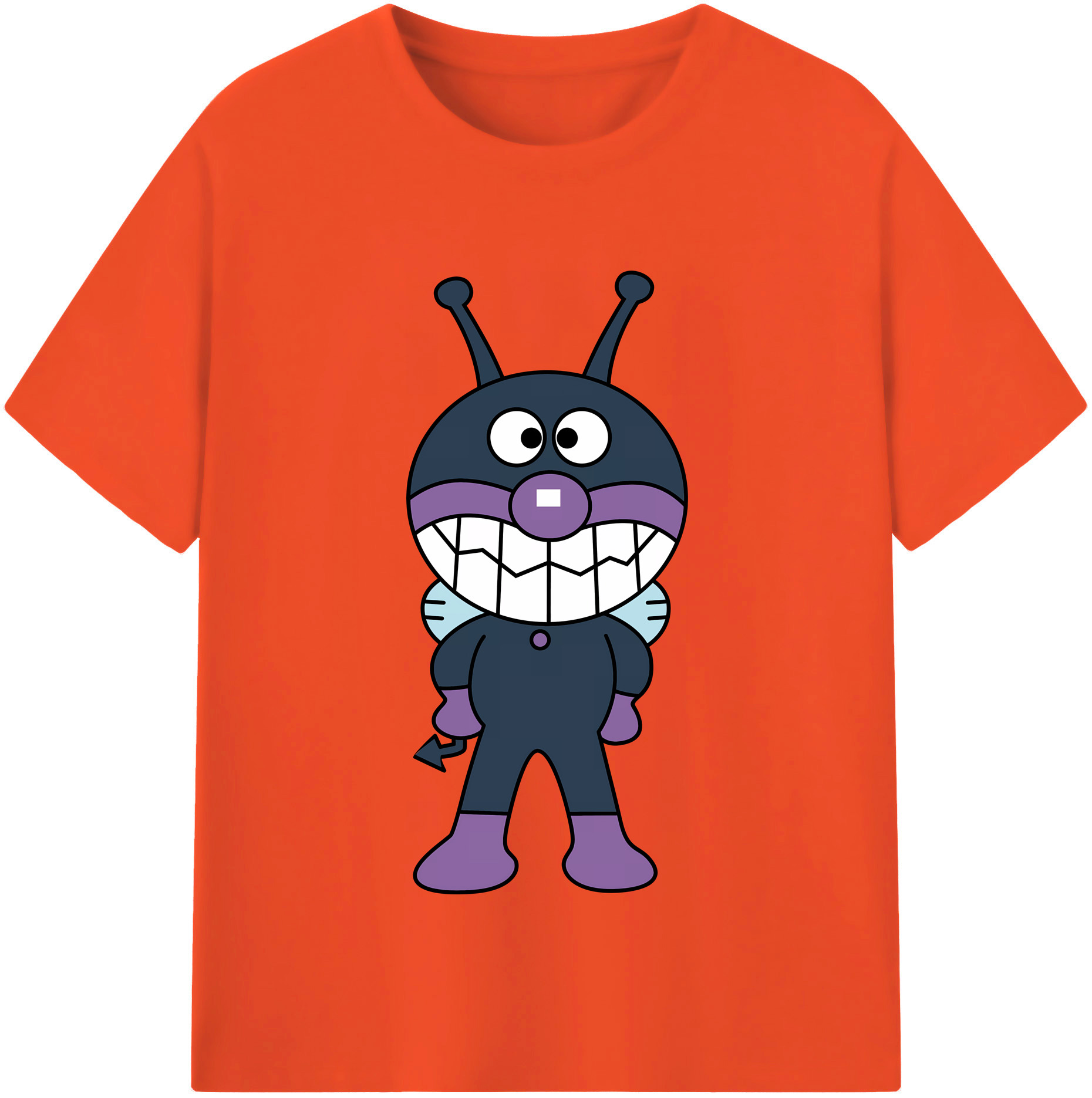 （画像用） アンパンマン Anpanman 綿100％半袖Tシャツ（フロントプリント）
