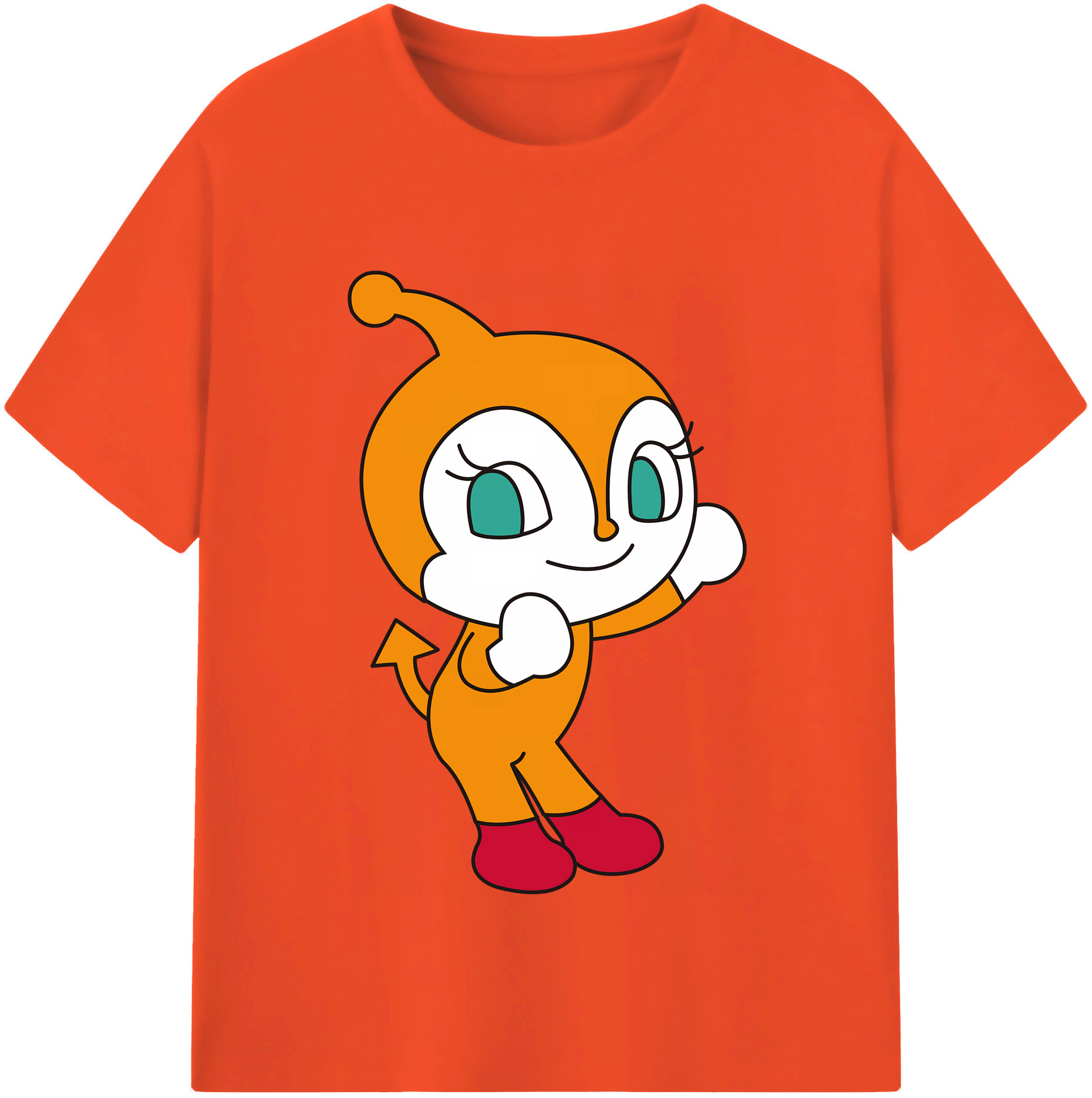 （画像用） アンパンマン Anpanman 綿100％半袖Tシャツ（フロントプリント）