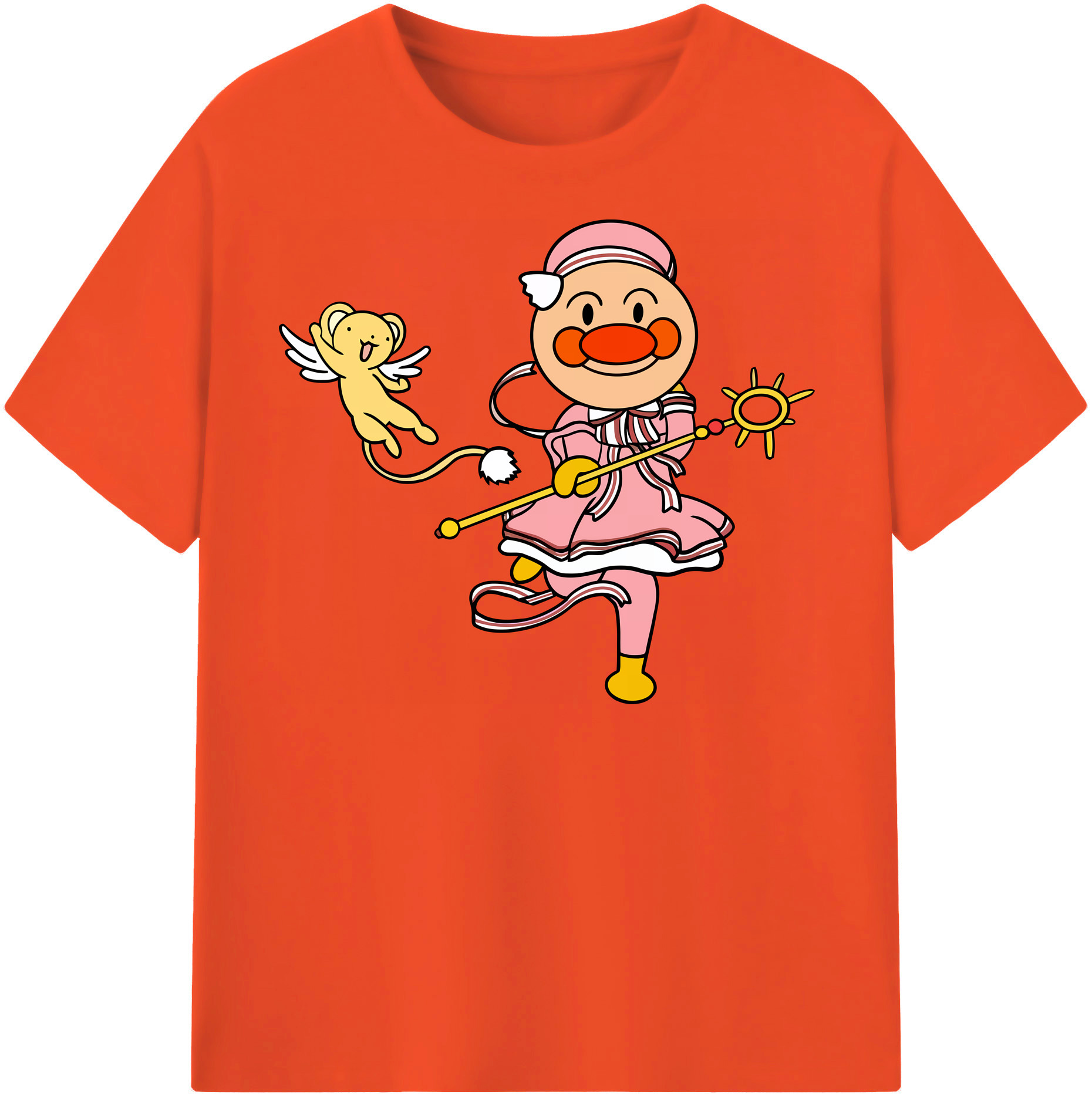 （画像用） アンパンマン Anpanman 綿100％半袖Tシャツ（フロントプリント）